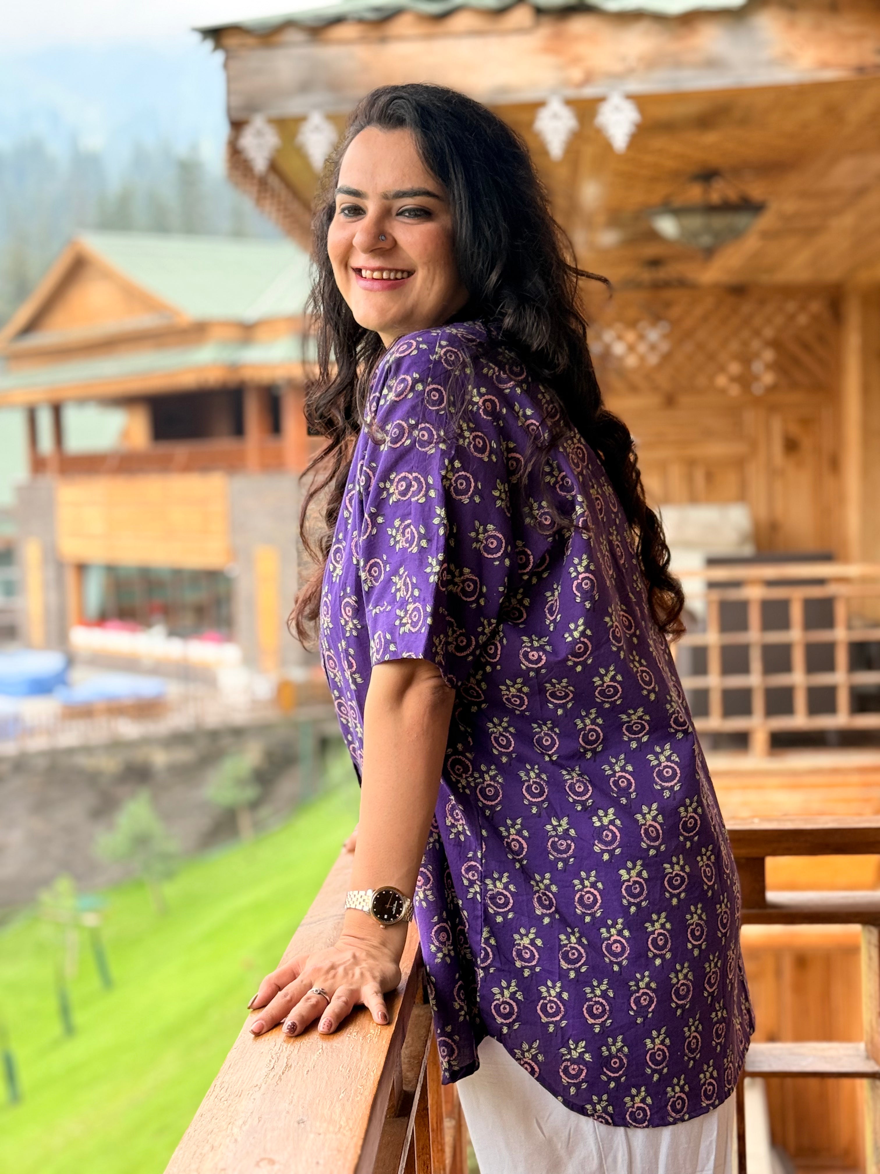 Amethyst Kaftan Shirt