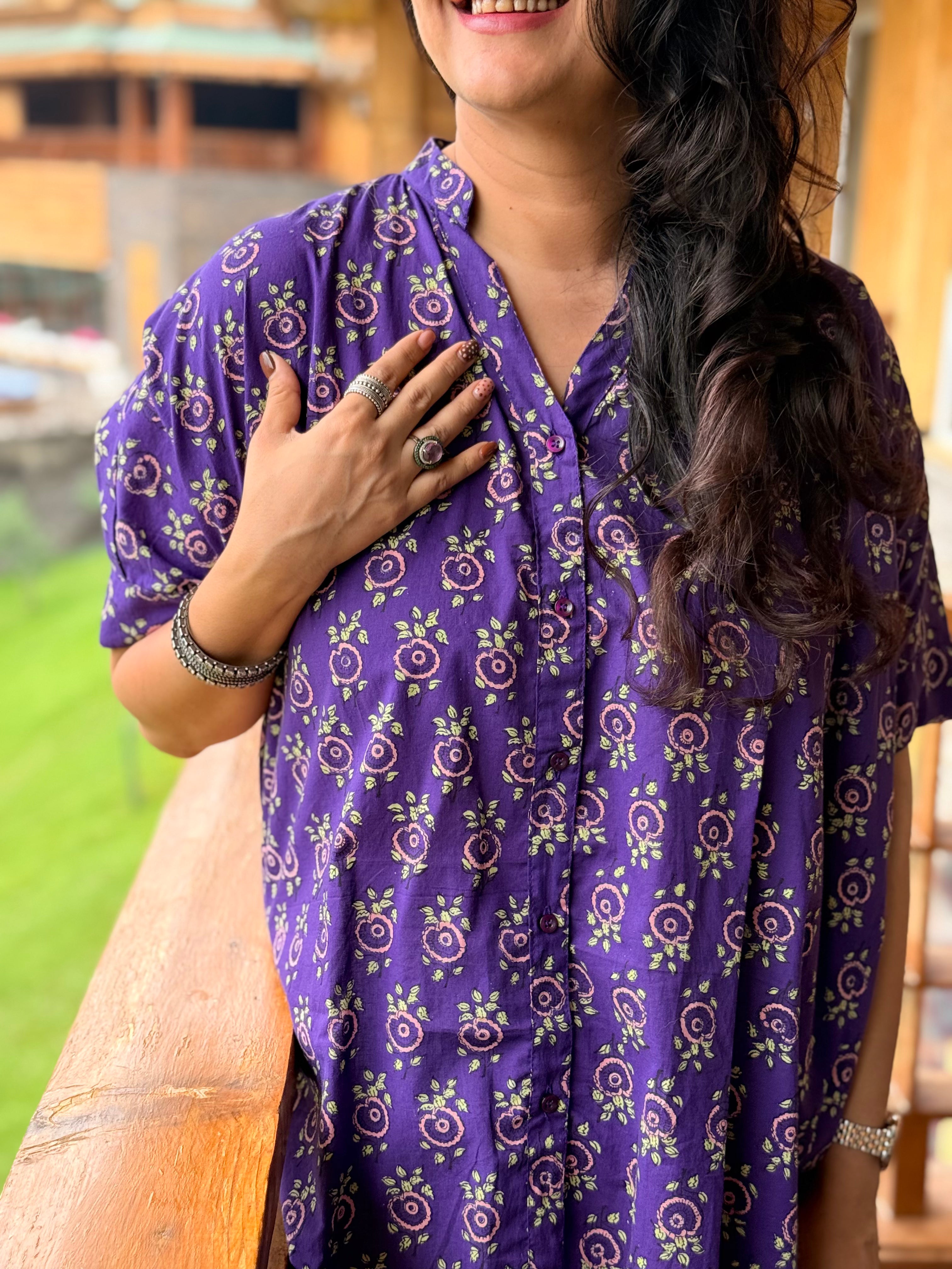 Amethyst Kaftan Shirt