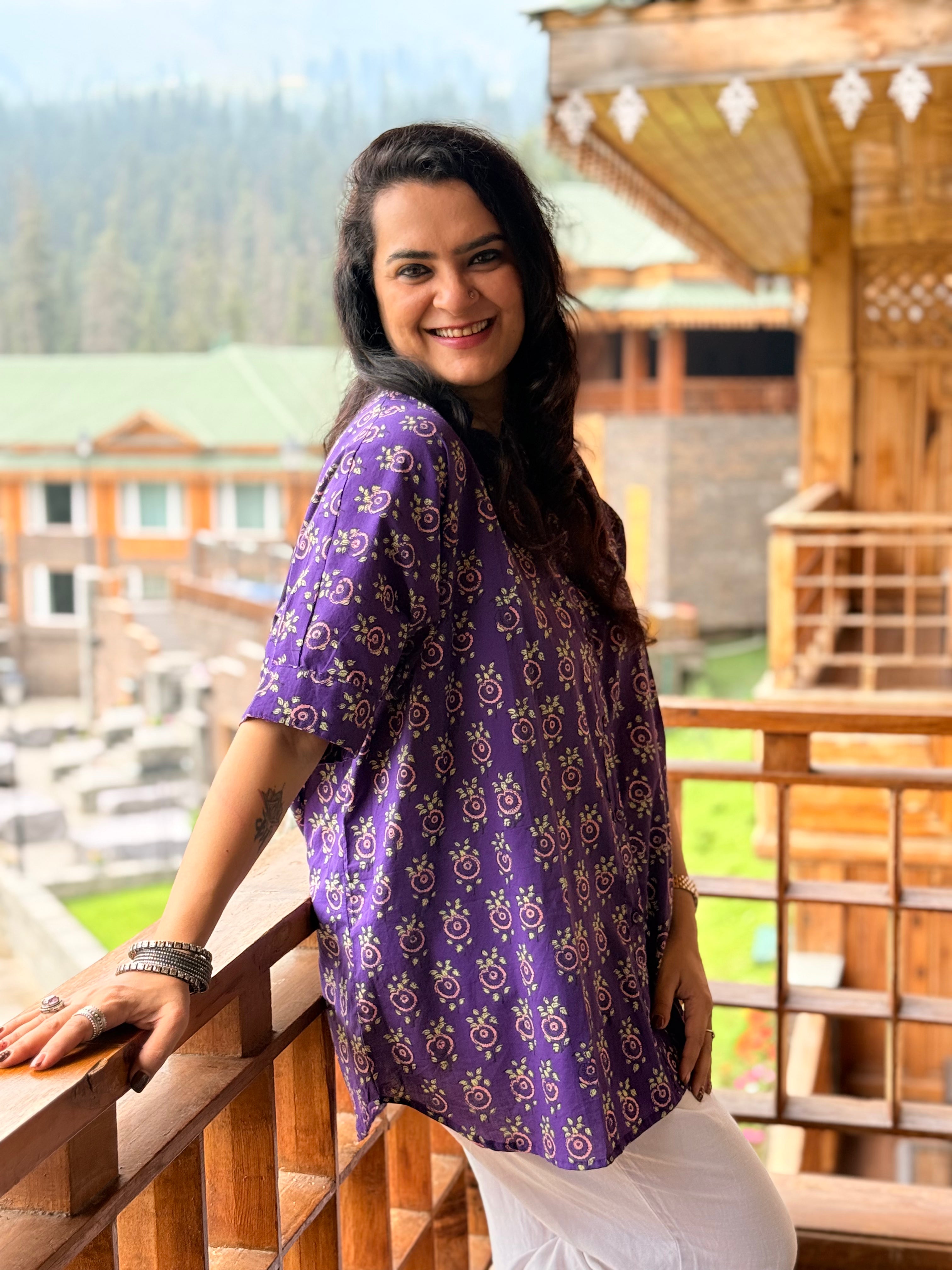 Amethyst Kaftan Shirt