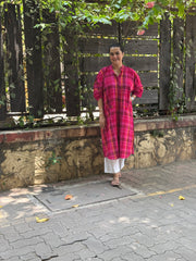 Madras Check Antifit - Wine