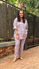 Lavender Stripe Coord