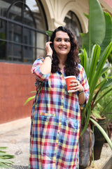 Madras Checks Antifit Kurta Multi