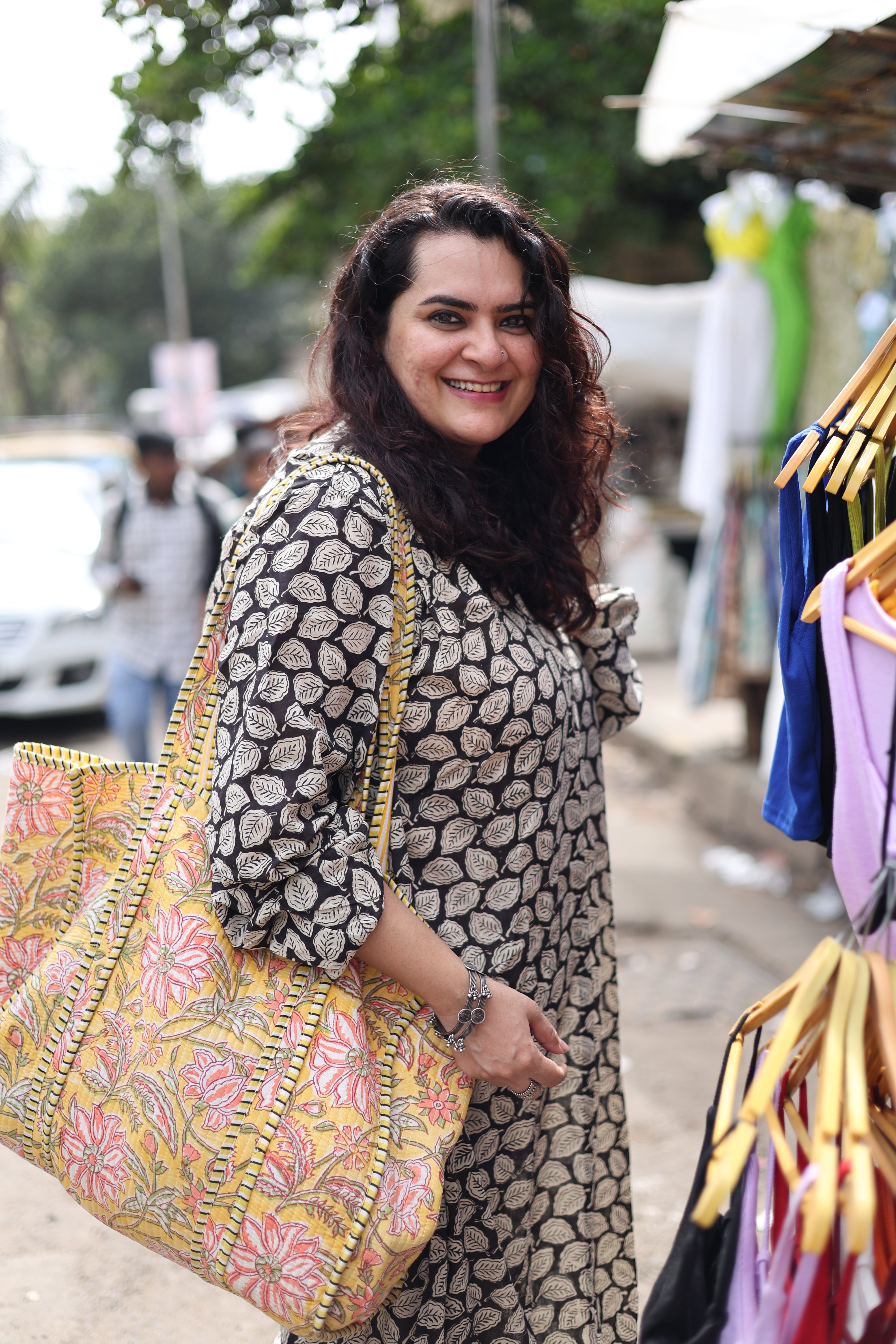 Mul Leaf Antifit Gather Kurta