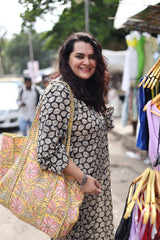 Mul Leaf Antifit Gather Kurta
