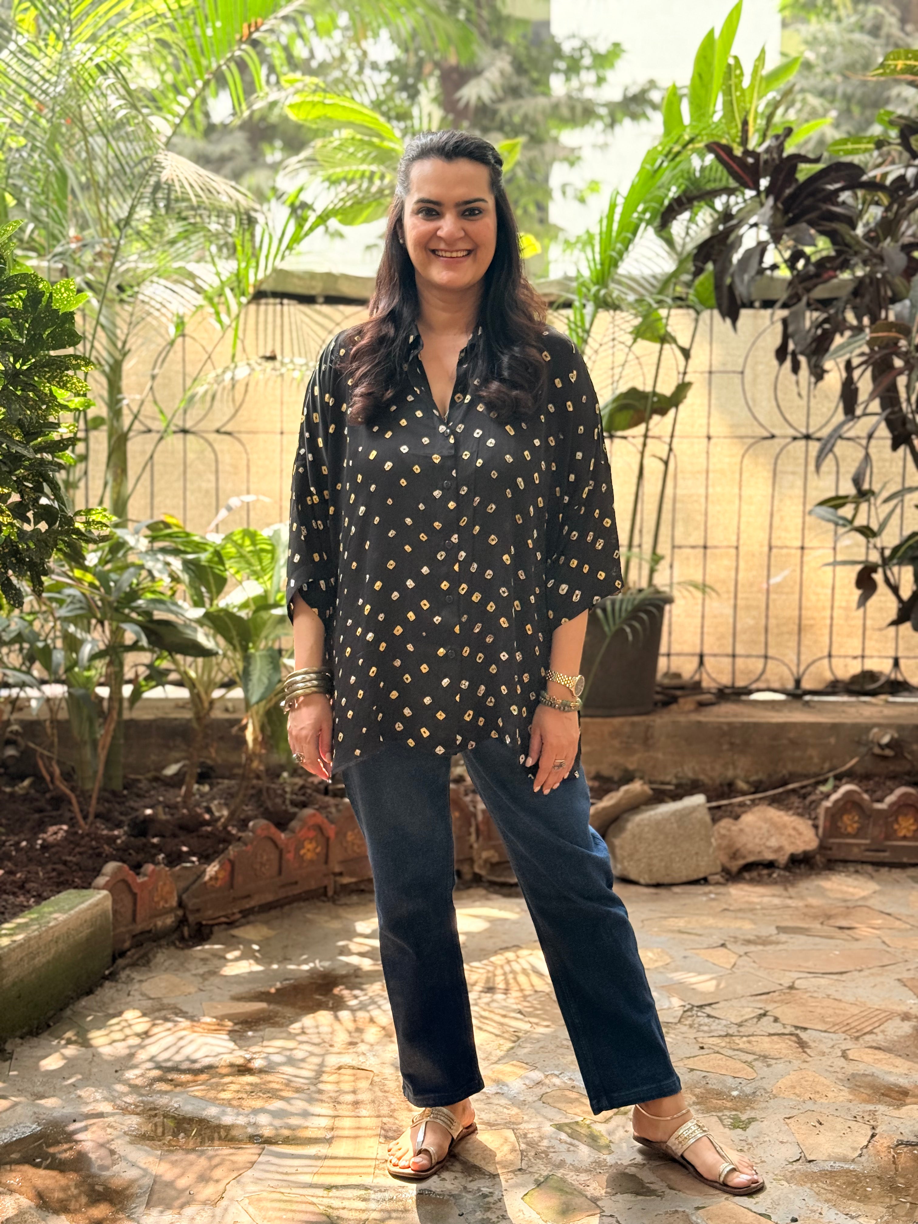 Bandhini Antifit Shirt - Black