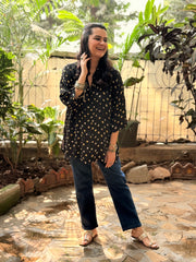 Bandhini Antifit Shirt - Black