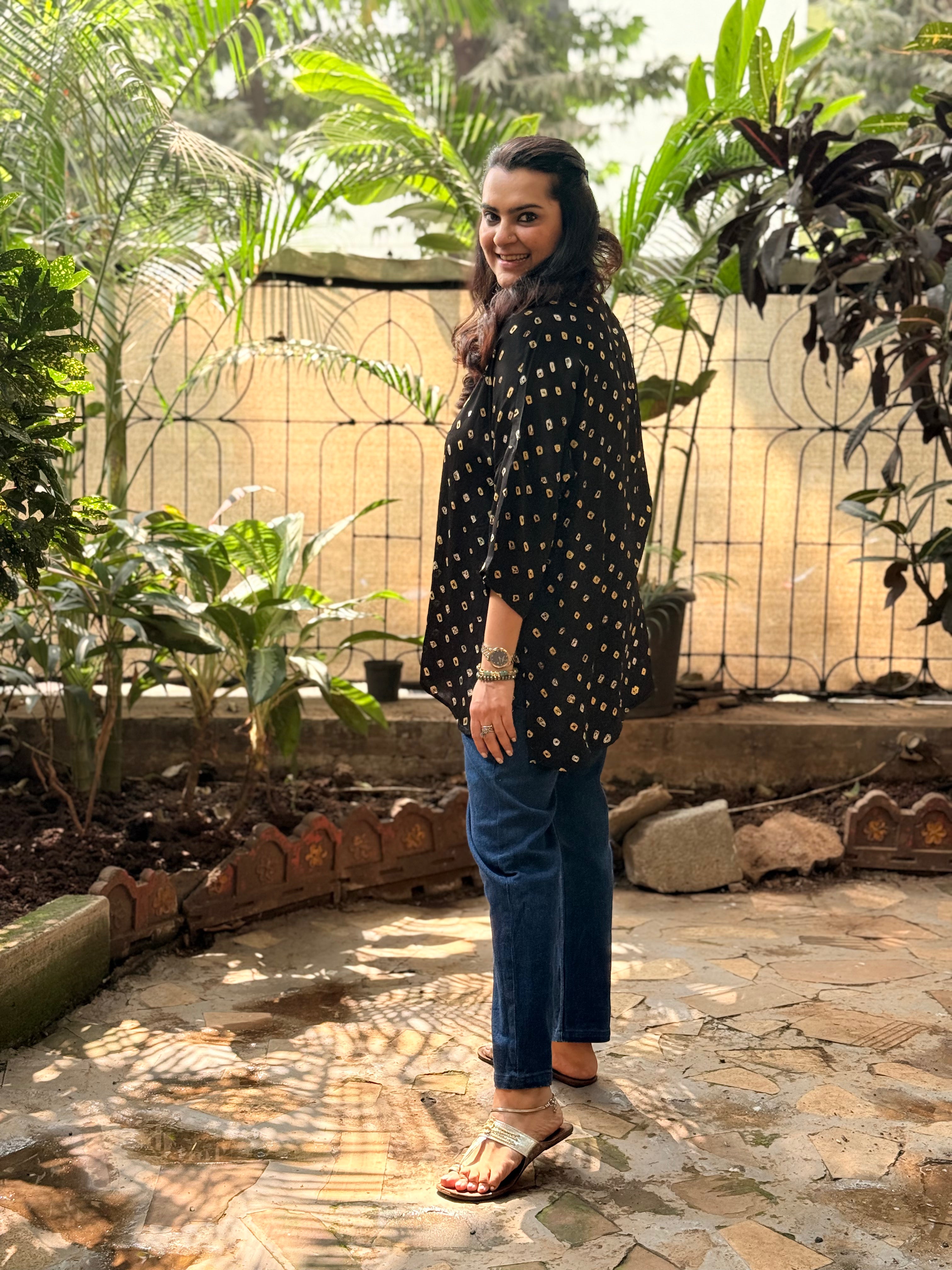 Bandhini Antifit Shirt - Black