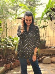 Bandhini Antifit Shirt - Black