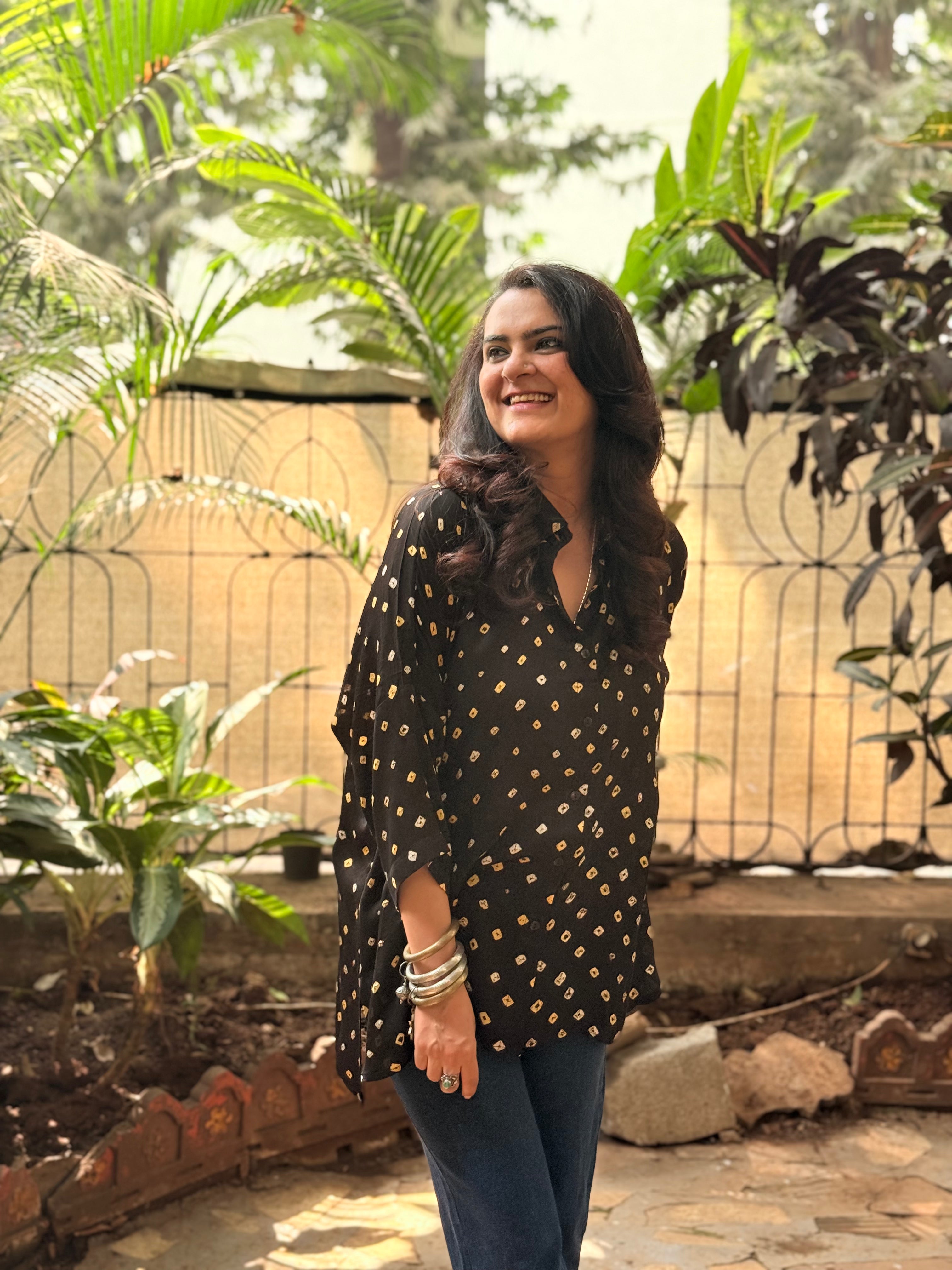 Bandhini Antifit Shirt - Black