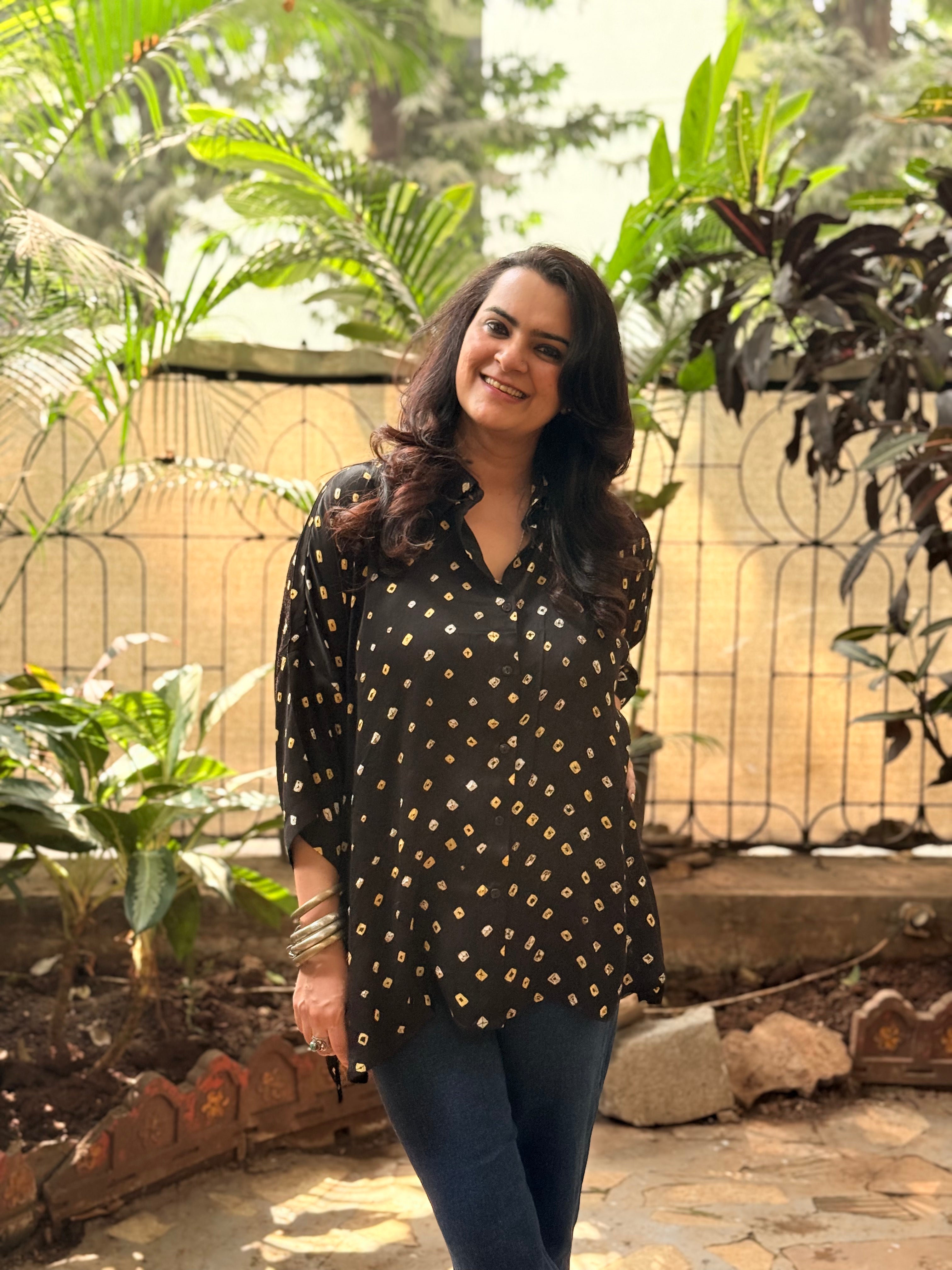 Bandhini Antifit Shirt - Black