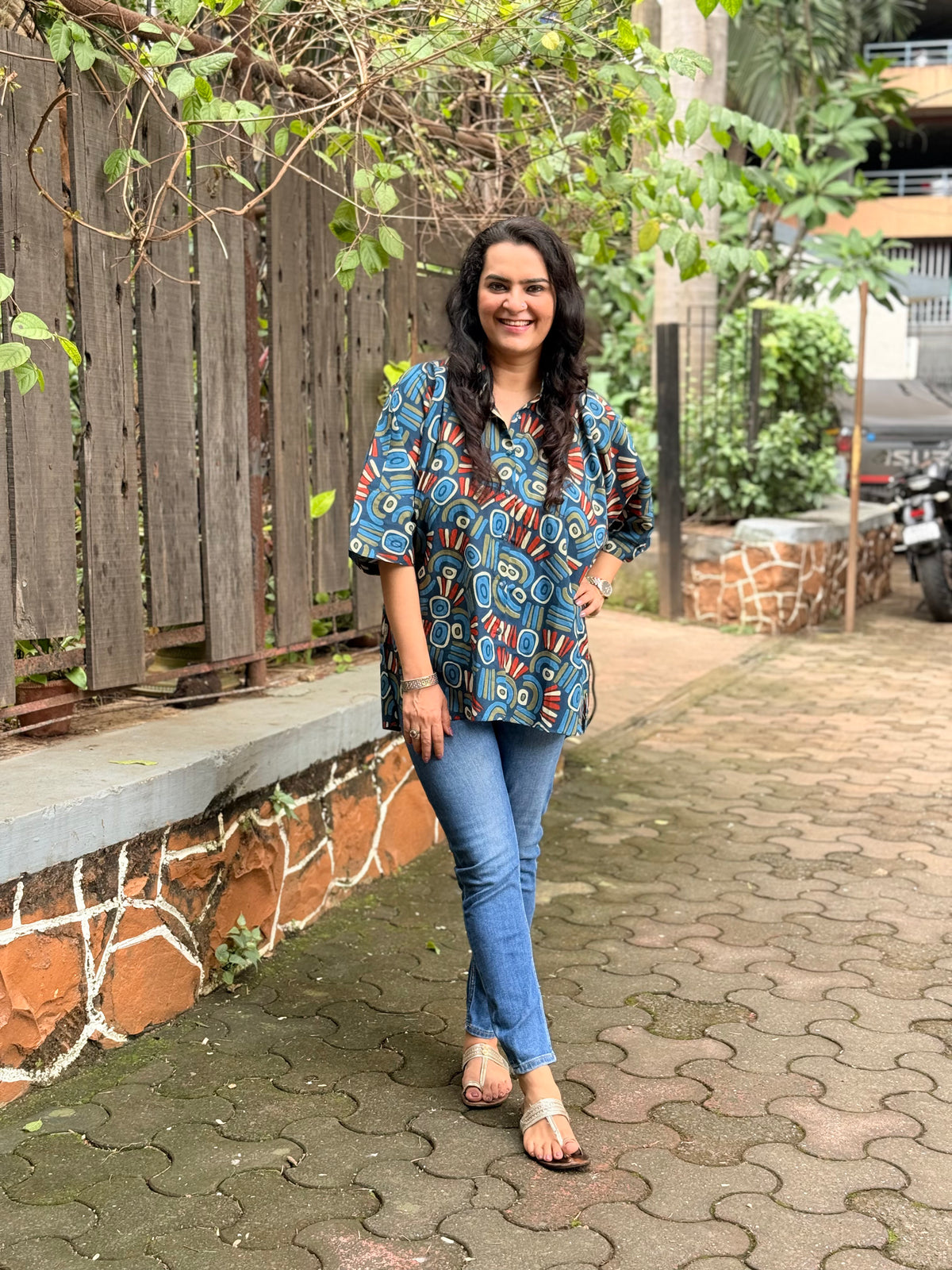 Indigo Sunburst Antifit Shirt