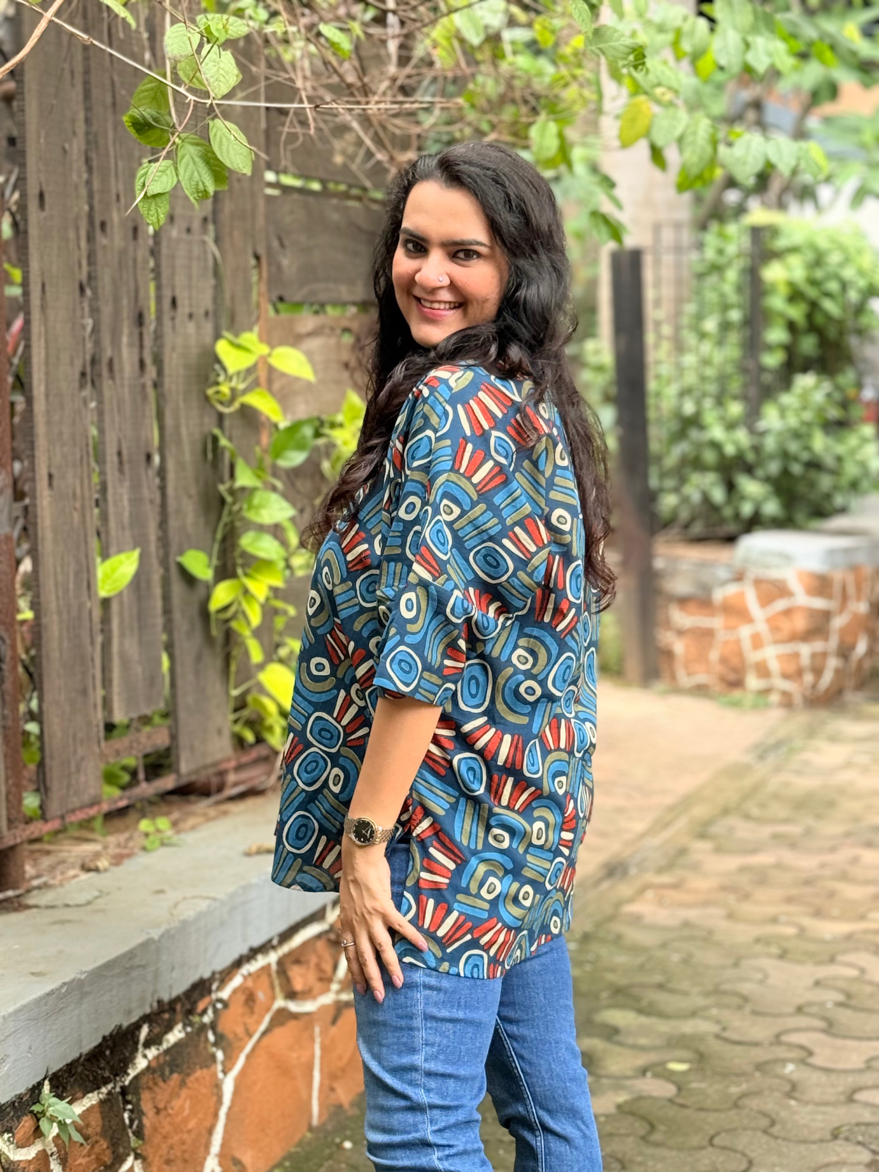 Indigo Sunburst Antifit Shirt