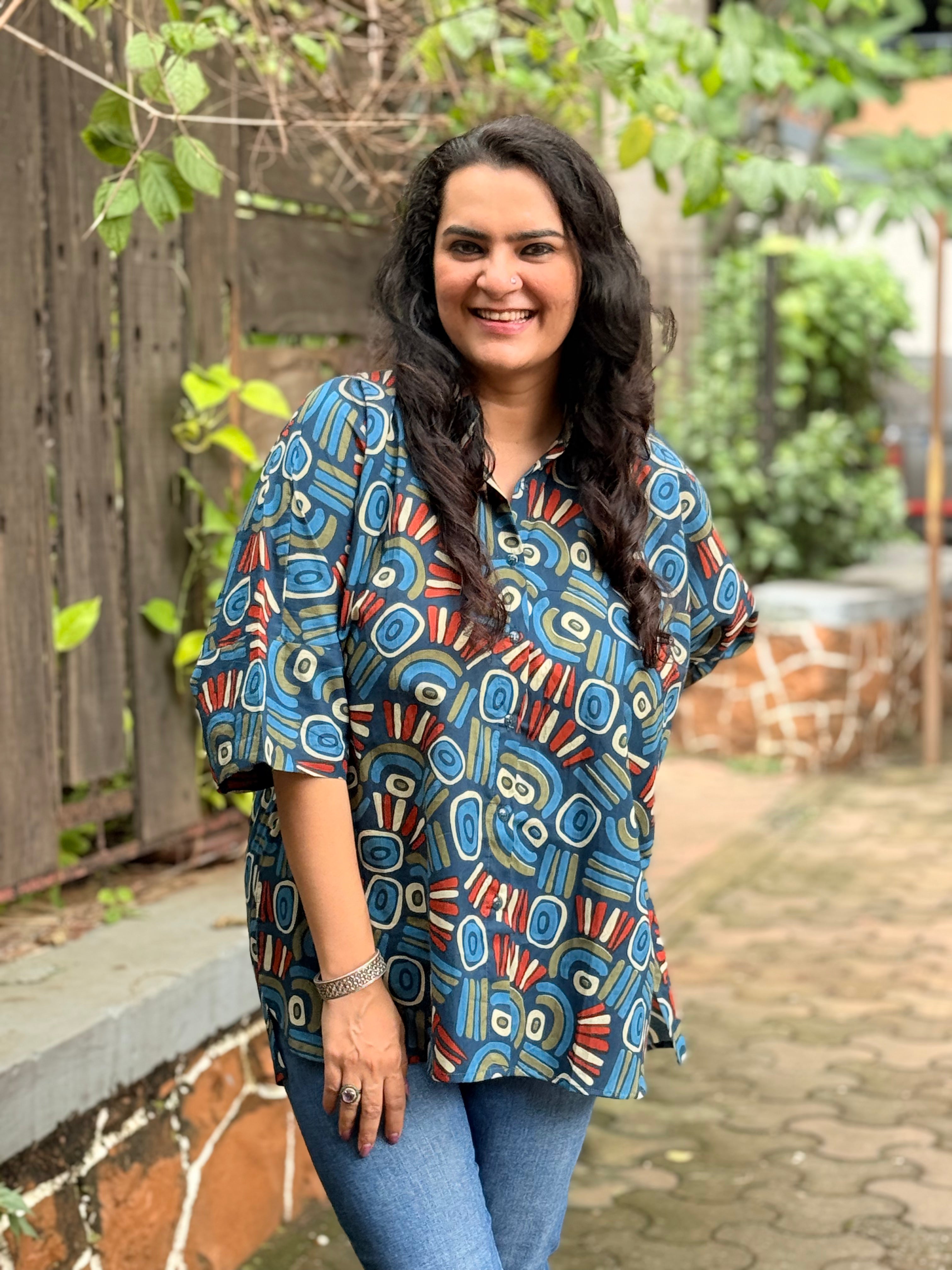 Indigo Sunburst Antifit Shirt
