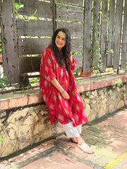 Sindoori Ikat Antifit Kurta