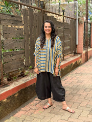 Ajrak Stripe Kaftan Shirt - Off White