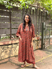 Ajrak Antifit Set - Red