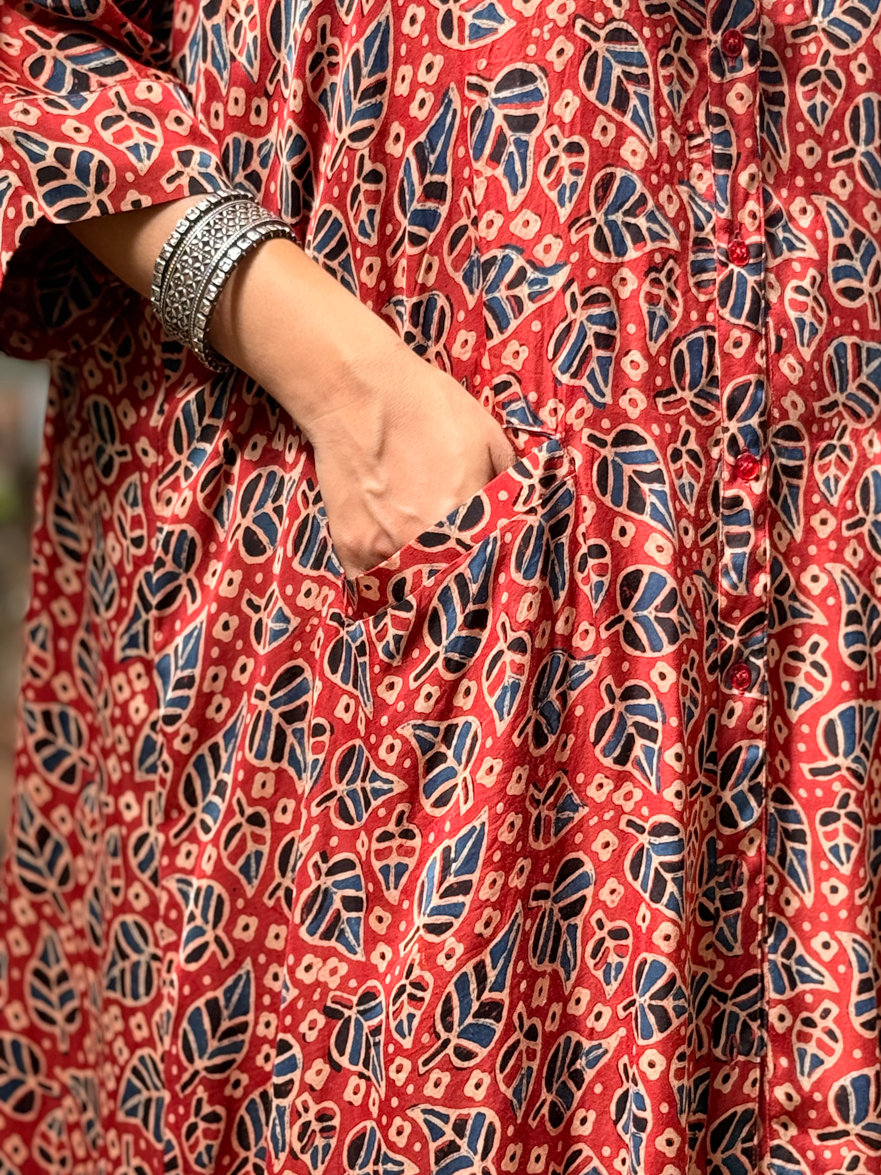 Ajrak Antifit Set - Red