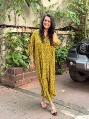 Ajrak Antifit Set - Mustard