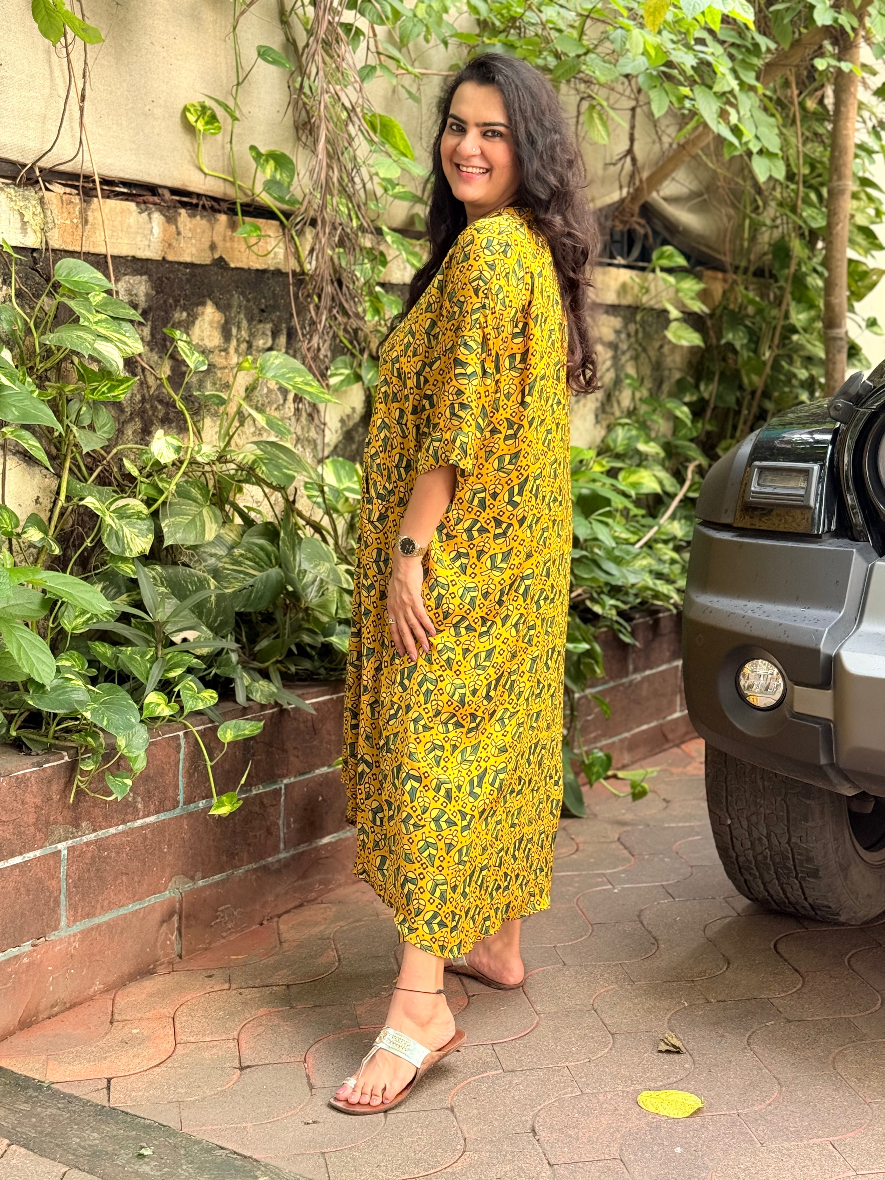 Ajrak Antifit Set - Mustard