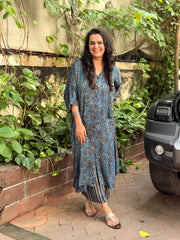 Ajrak Antifit Set - Indigo