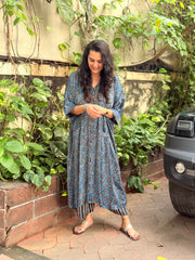 Ajrak Antifit Set - Indigo