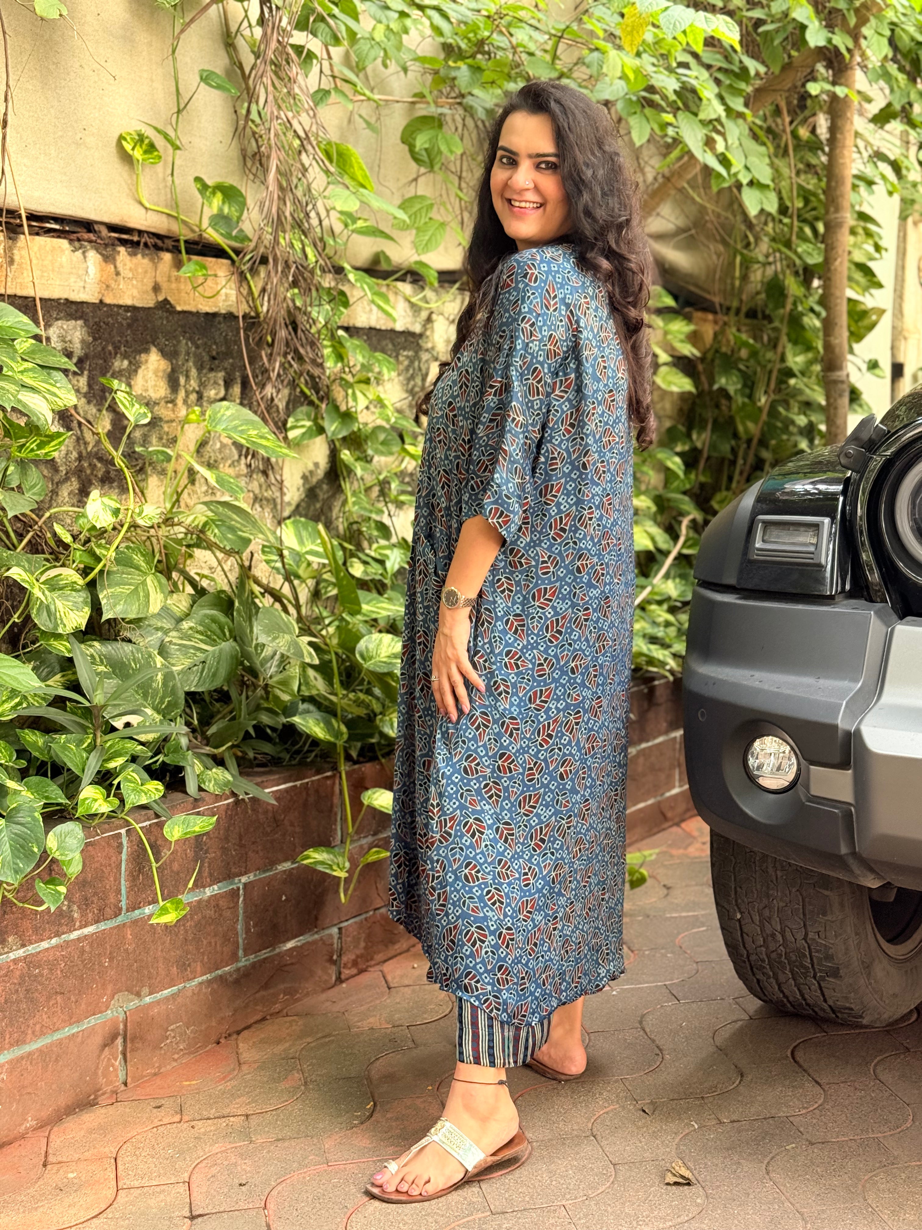 Ajrak Antifit Set - Indigo