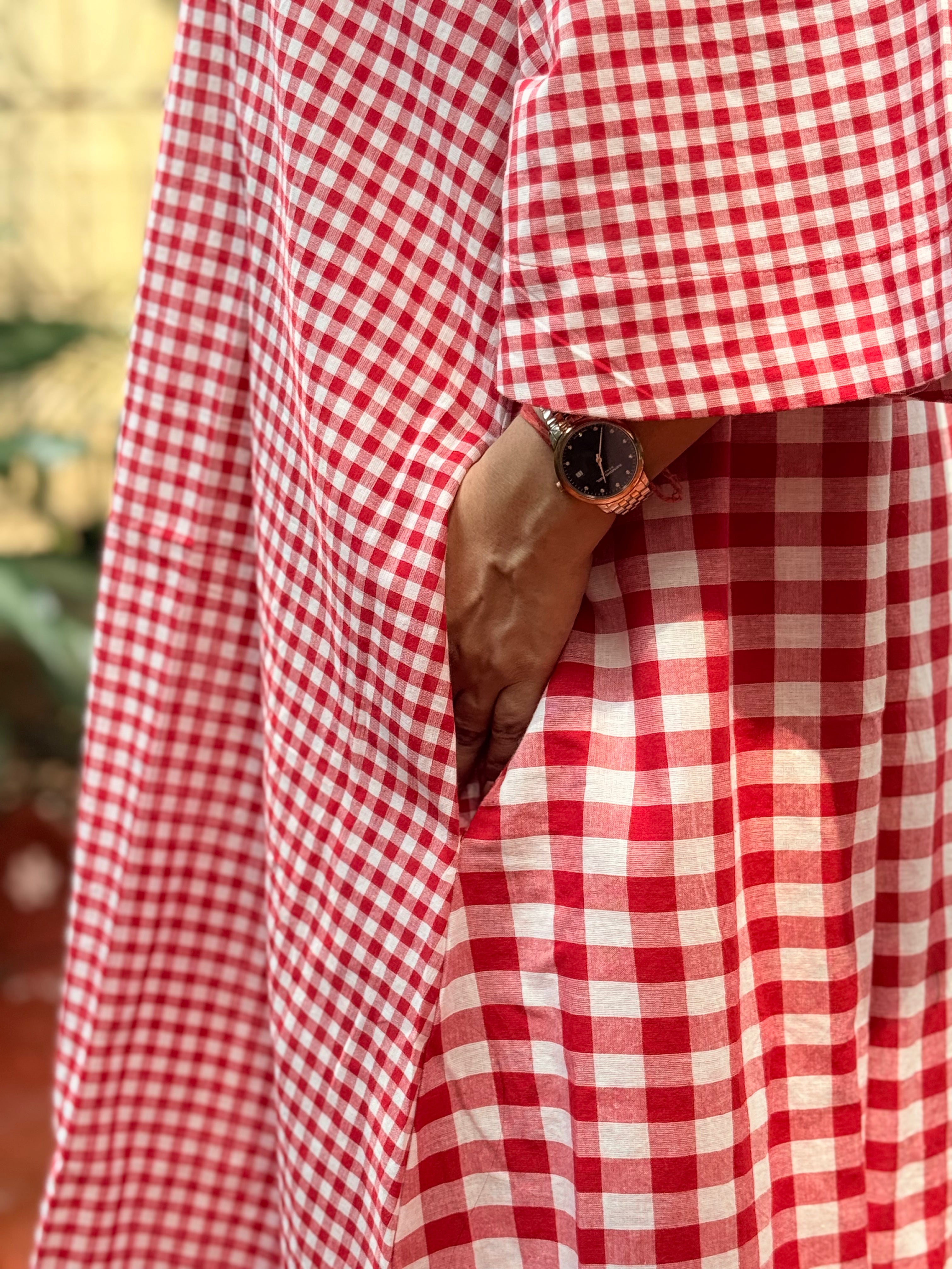 Sunday Checks  - Red