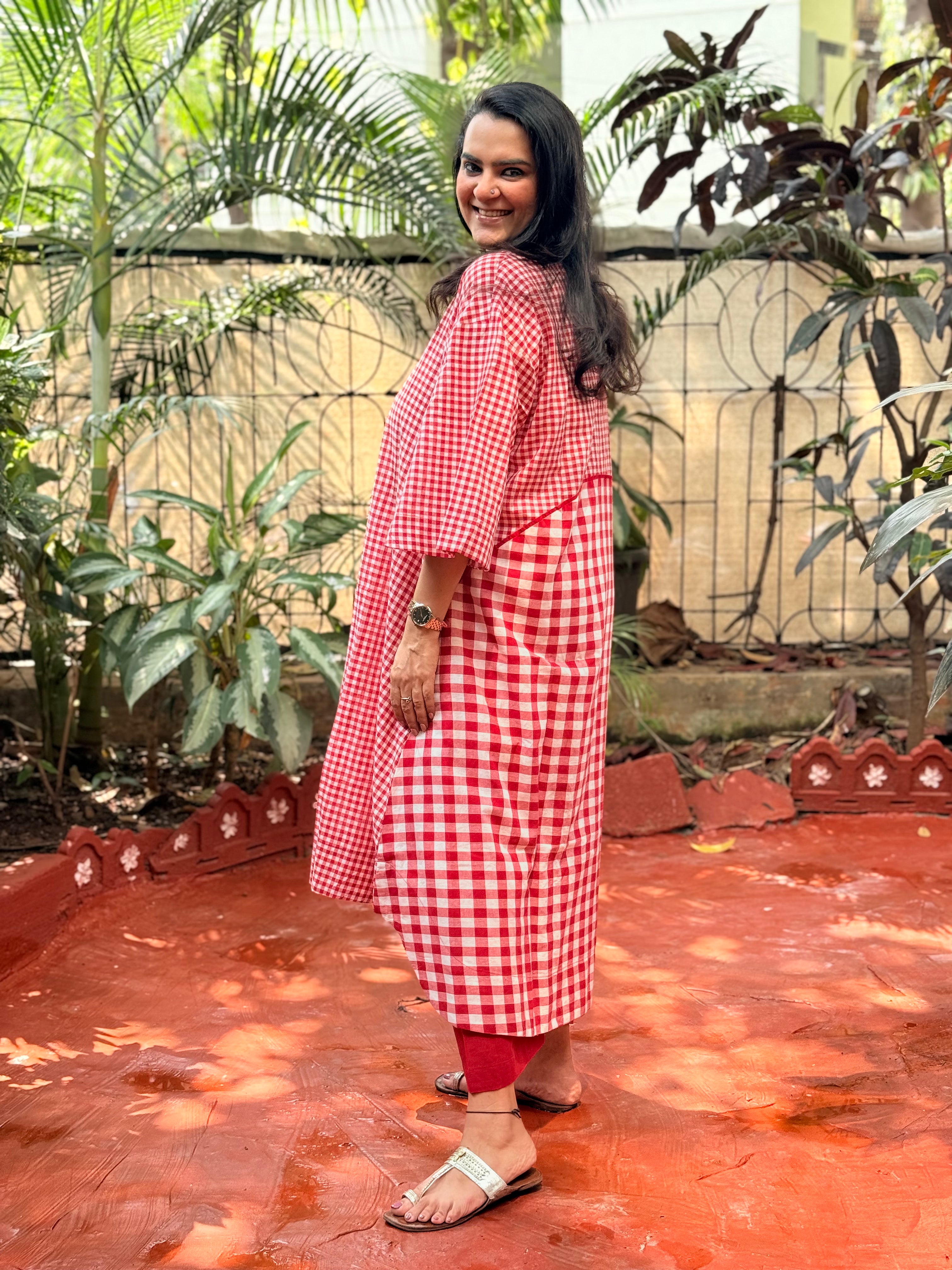 Sunday Checks  - Red