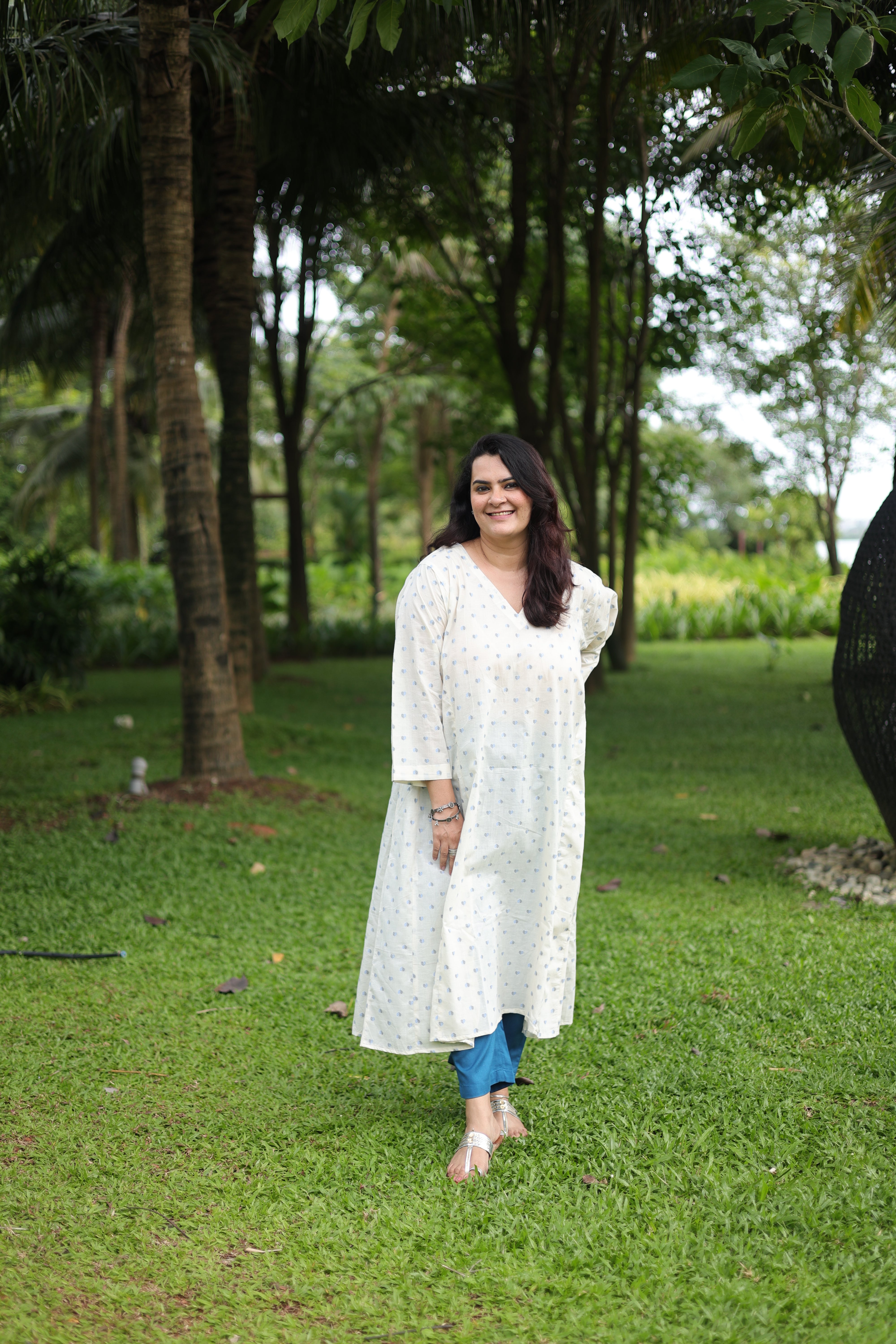 Heart & Hues Choga Set - Blue