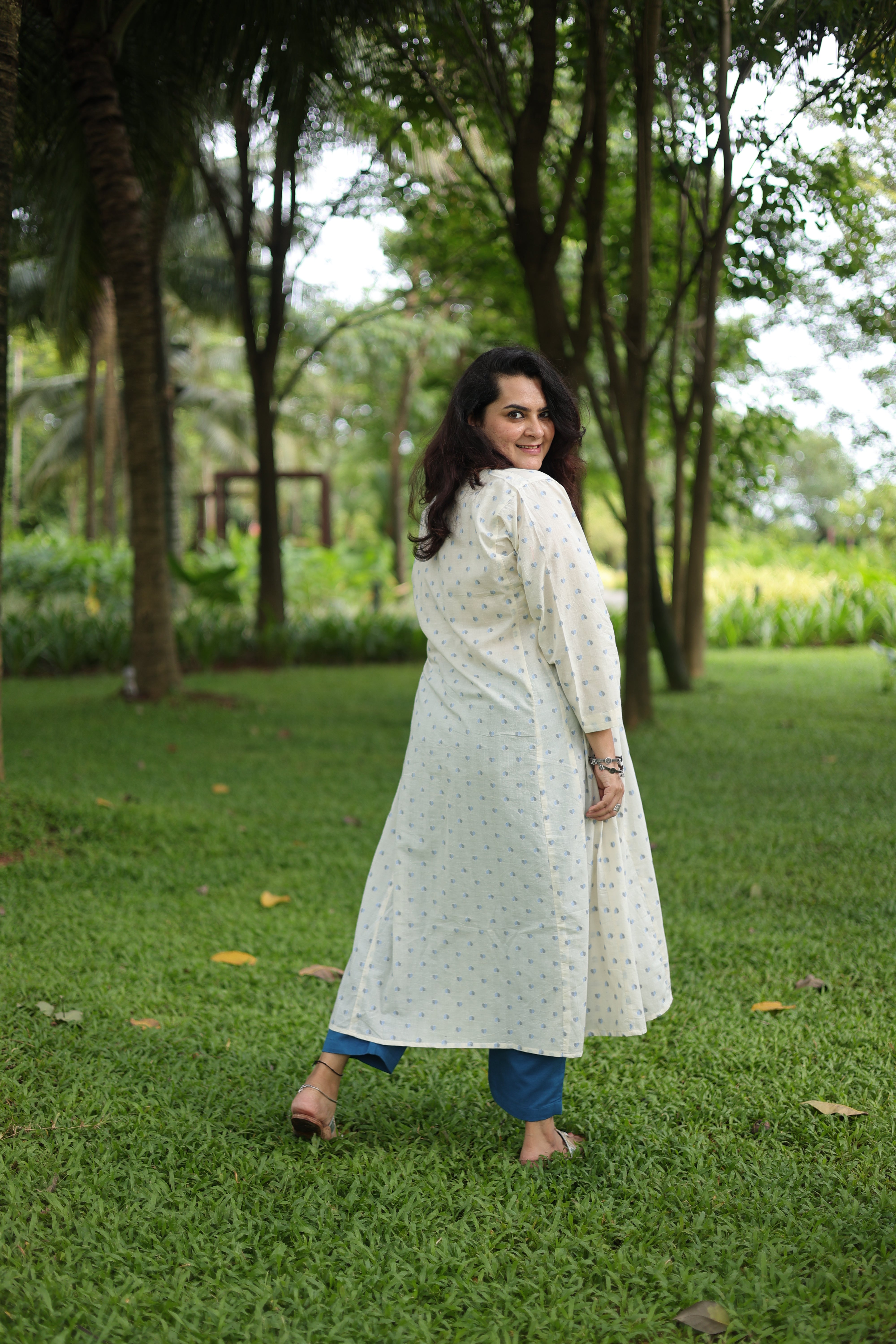 Heart & Hues Choga Set - Blue