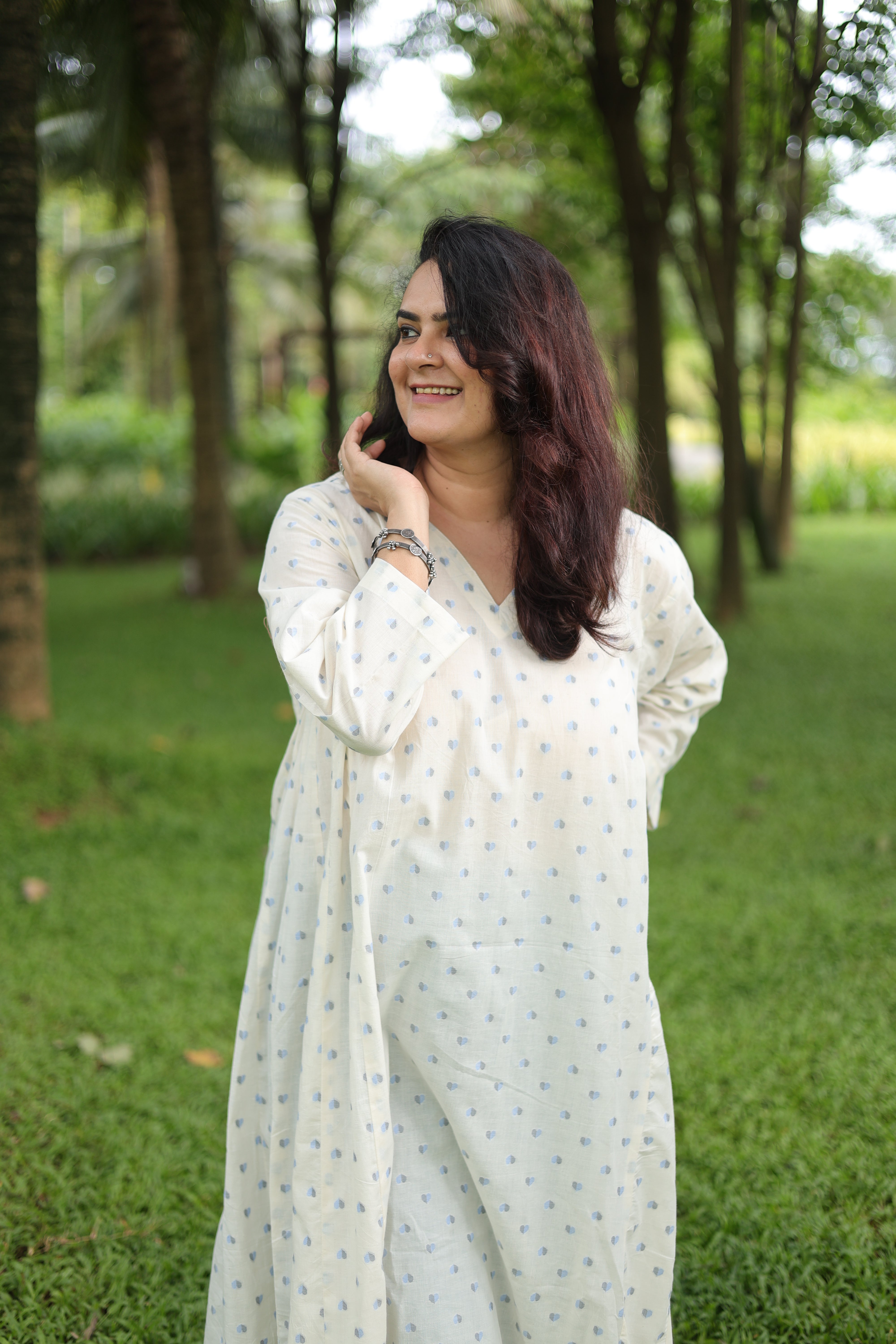 Heart & Hues Choga Set - Blue