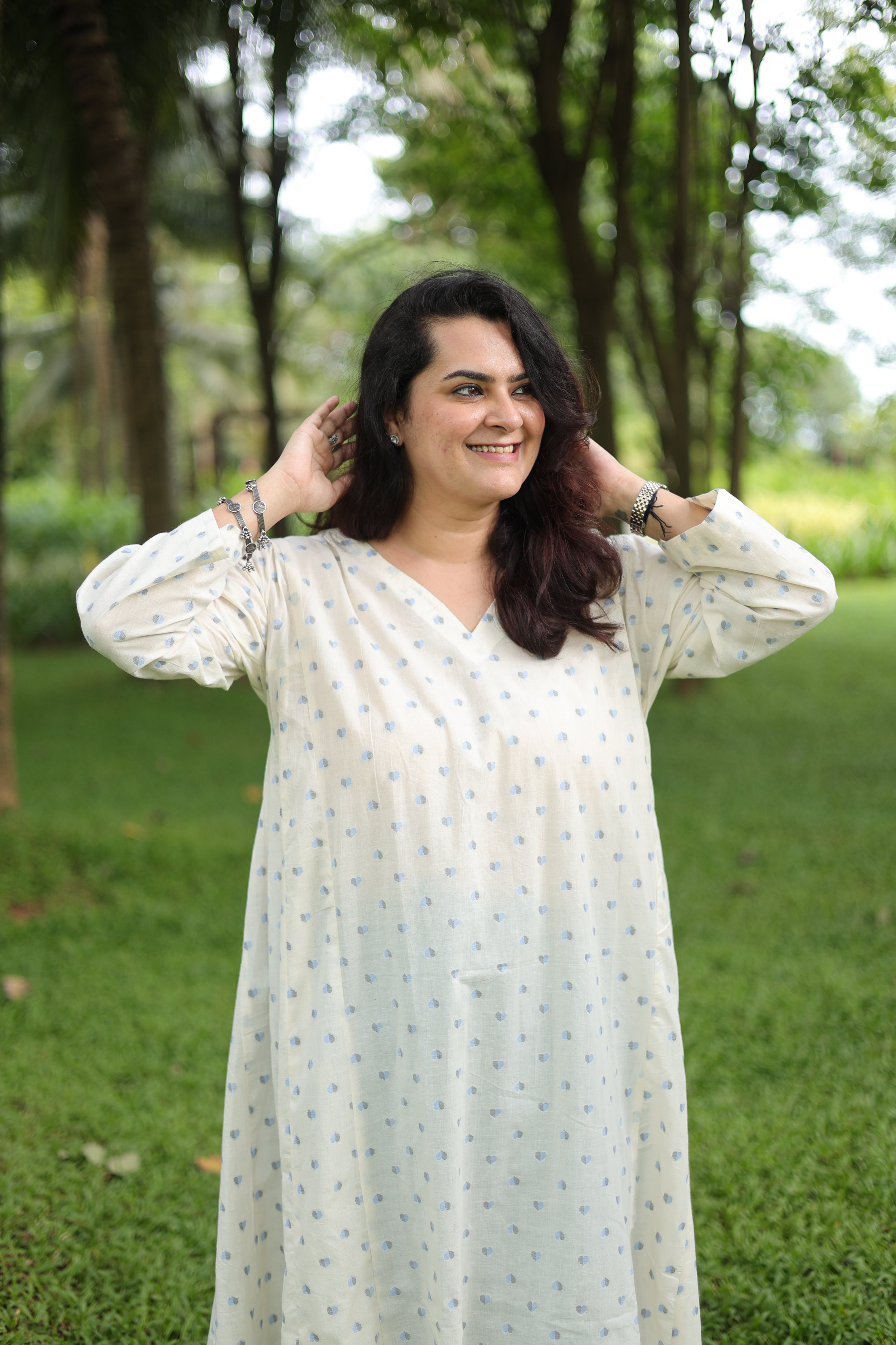 Heart & Hues Choga Set - Blue