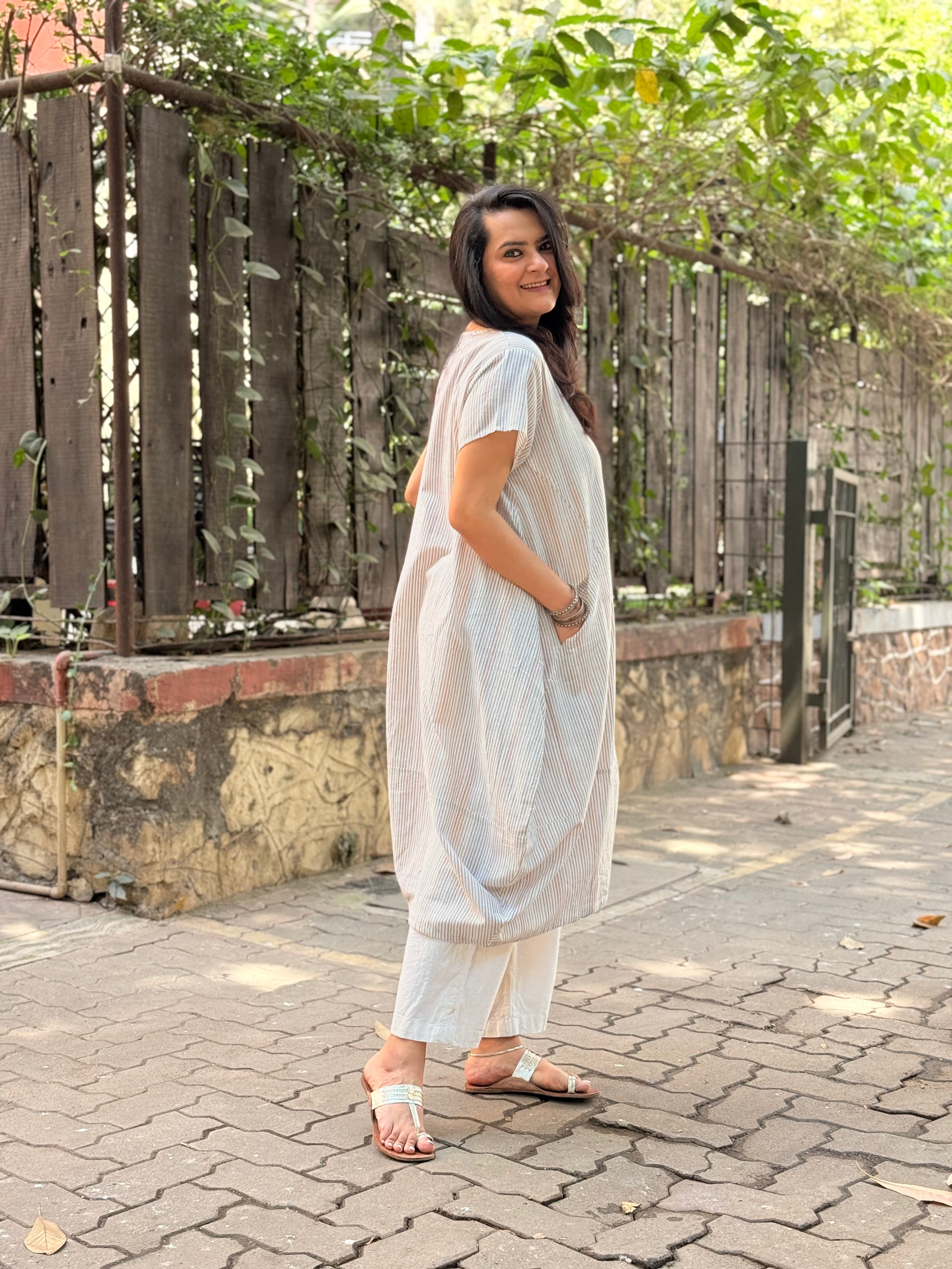 Ananya Stripe Kurta (Made to Order)