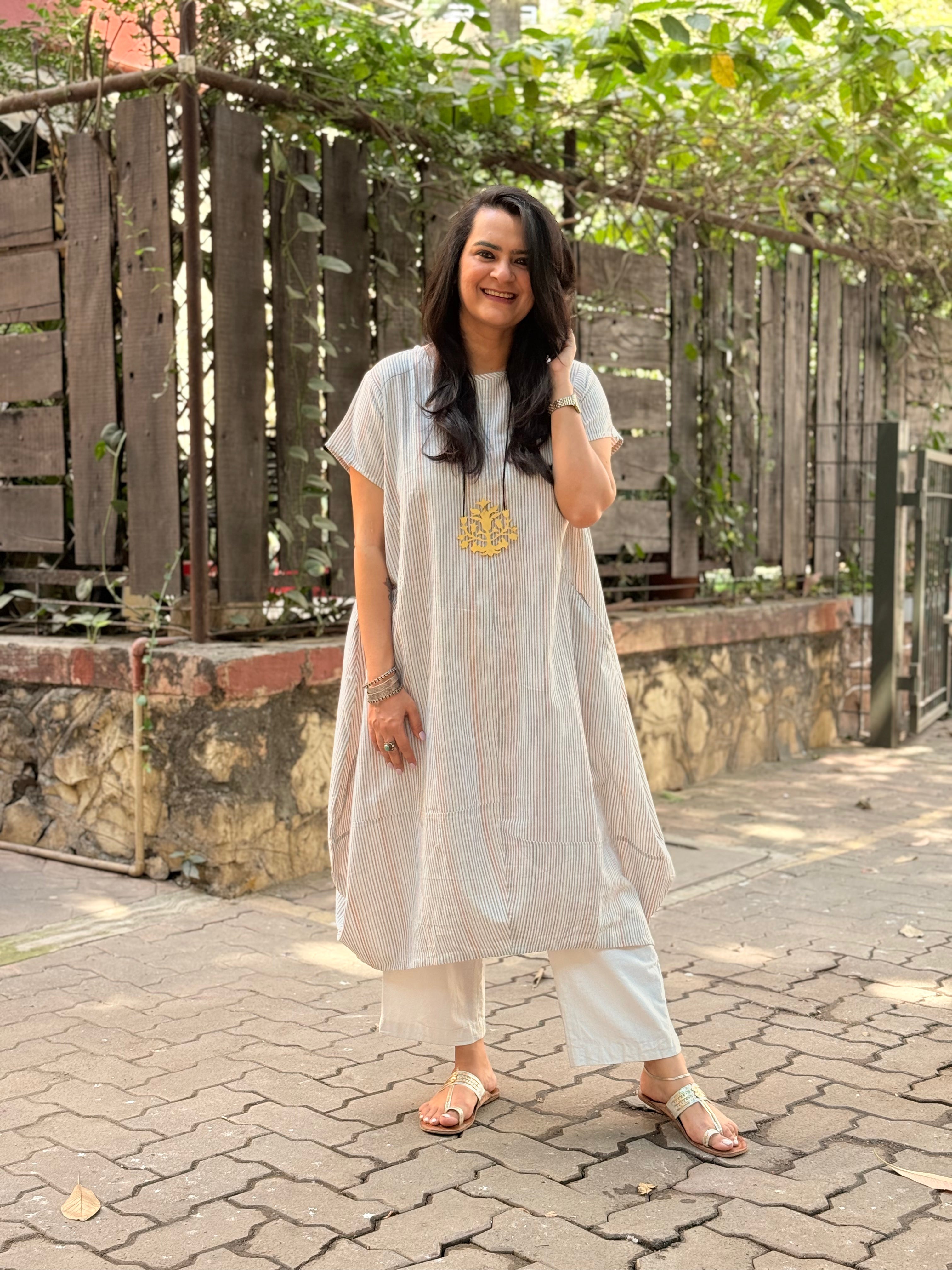 Ananya Stripe Kurta (Made to Order)