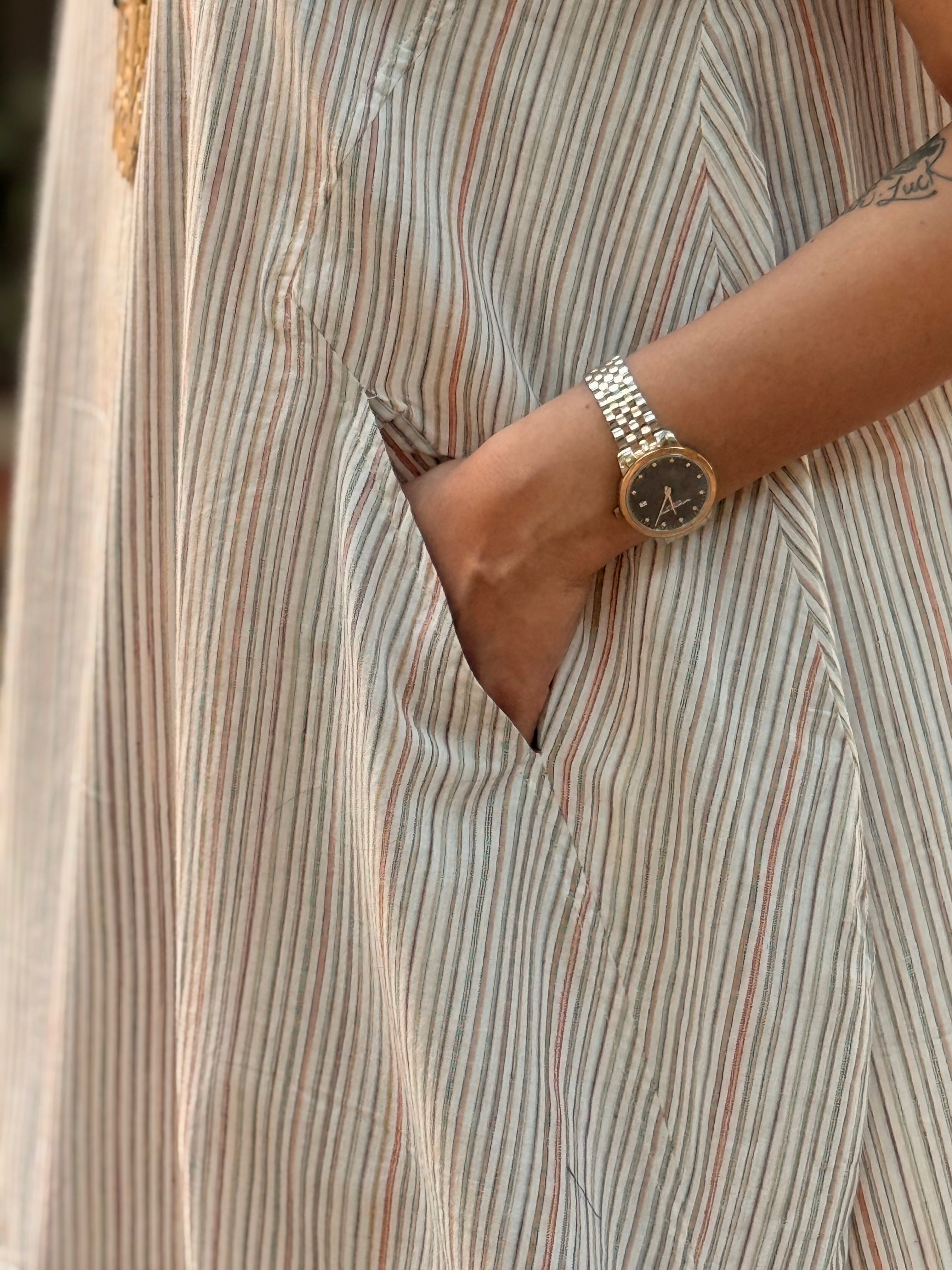 Ananya Stripe Kurta (Made to Order)