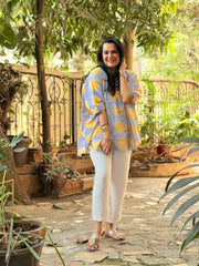 Limonchello Kaftan Shirt - Blue