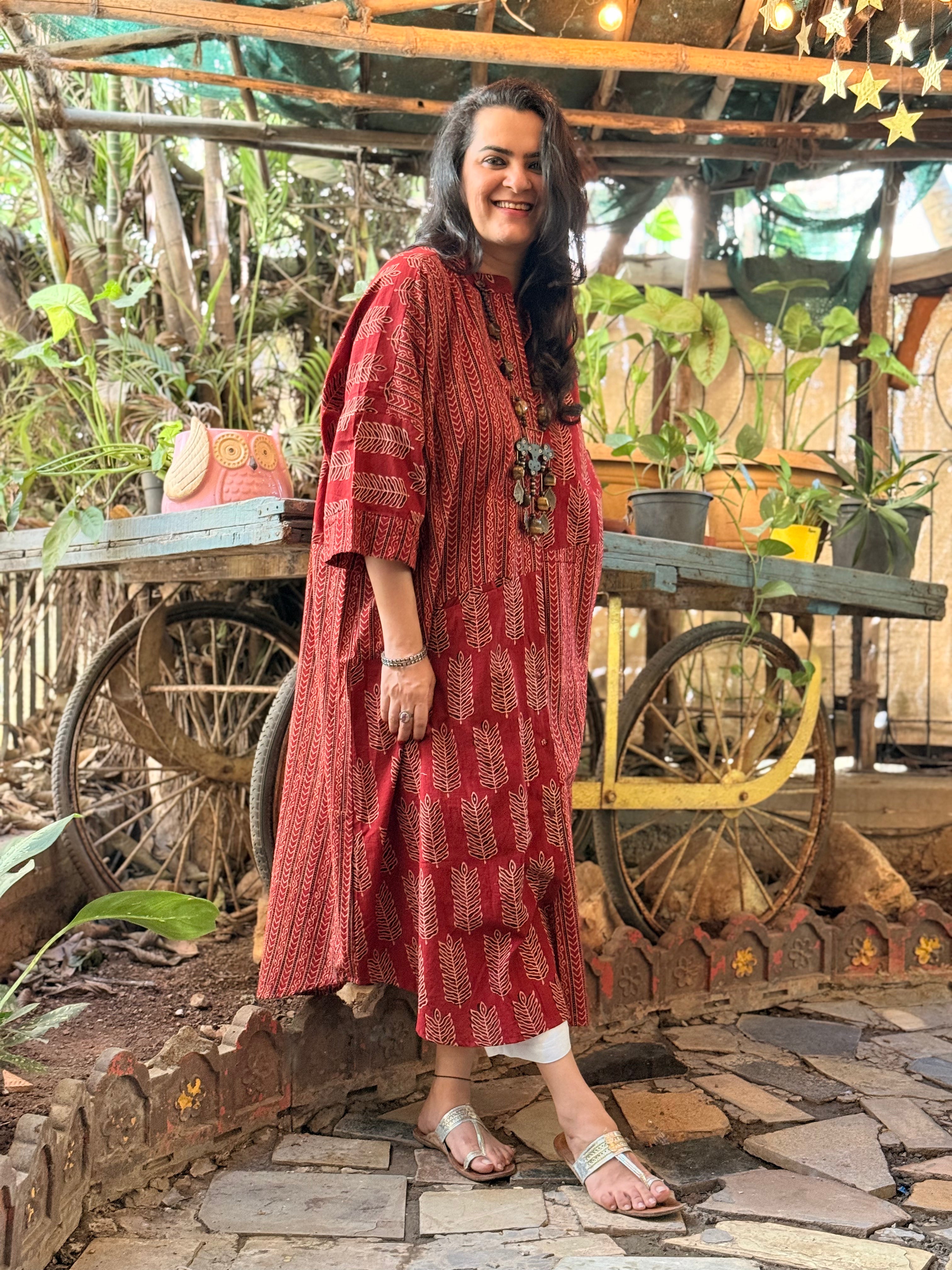 Ajrak Antifit - Red