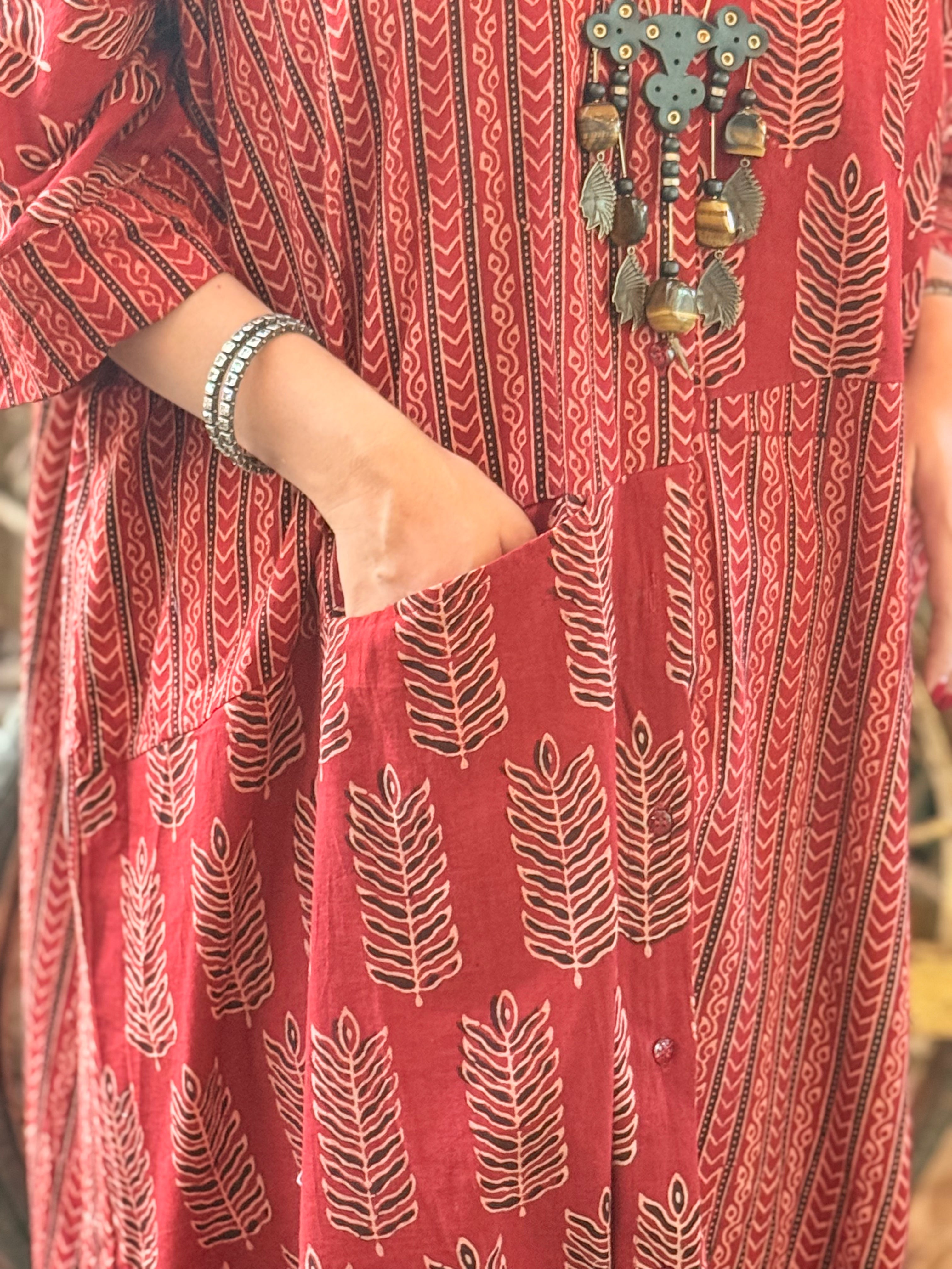 Ajrak Antifit - Red