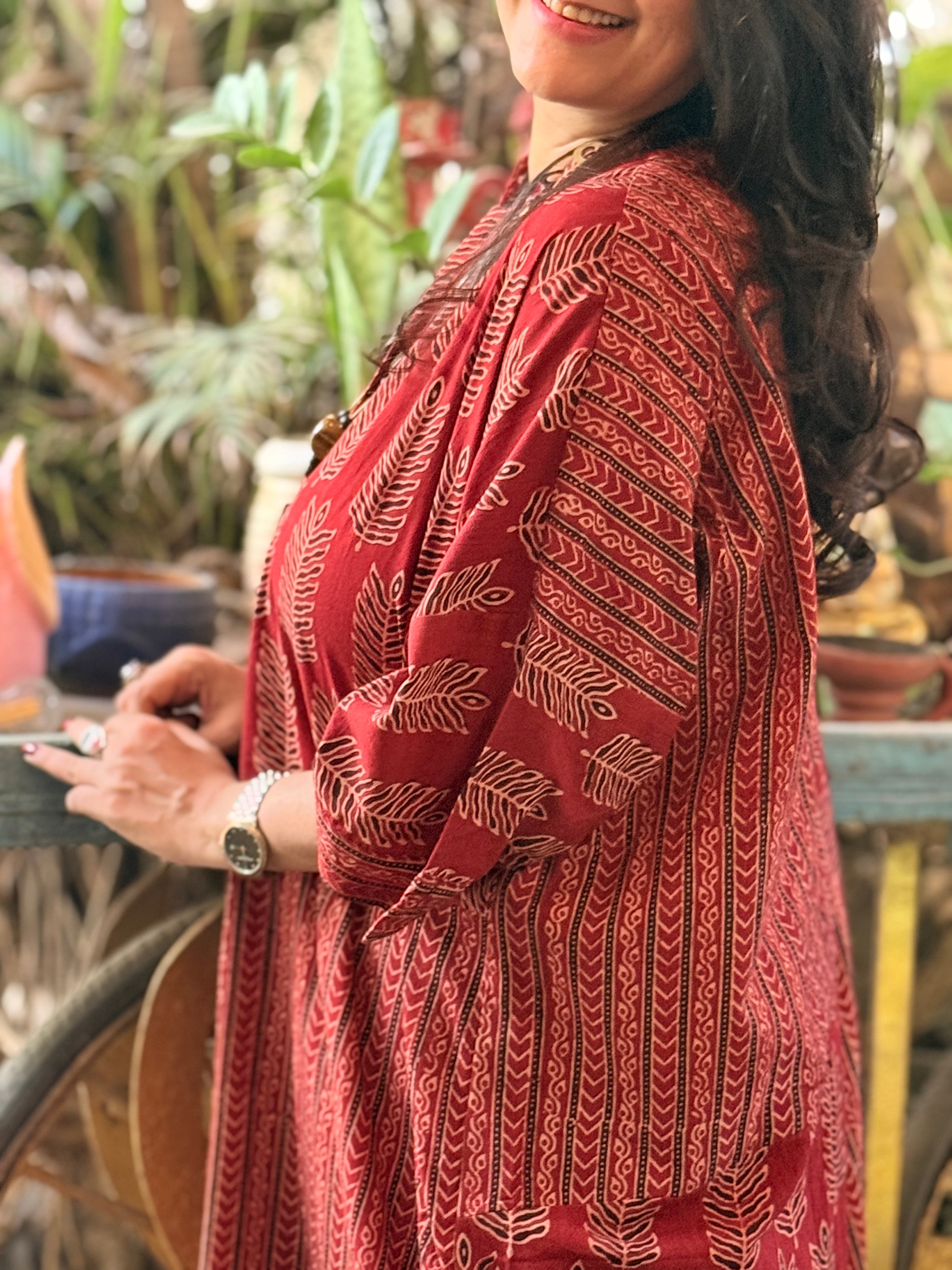 Ajrak Antifit - Red