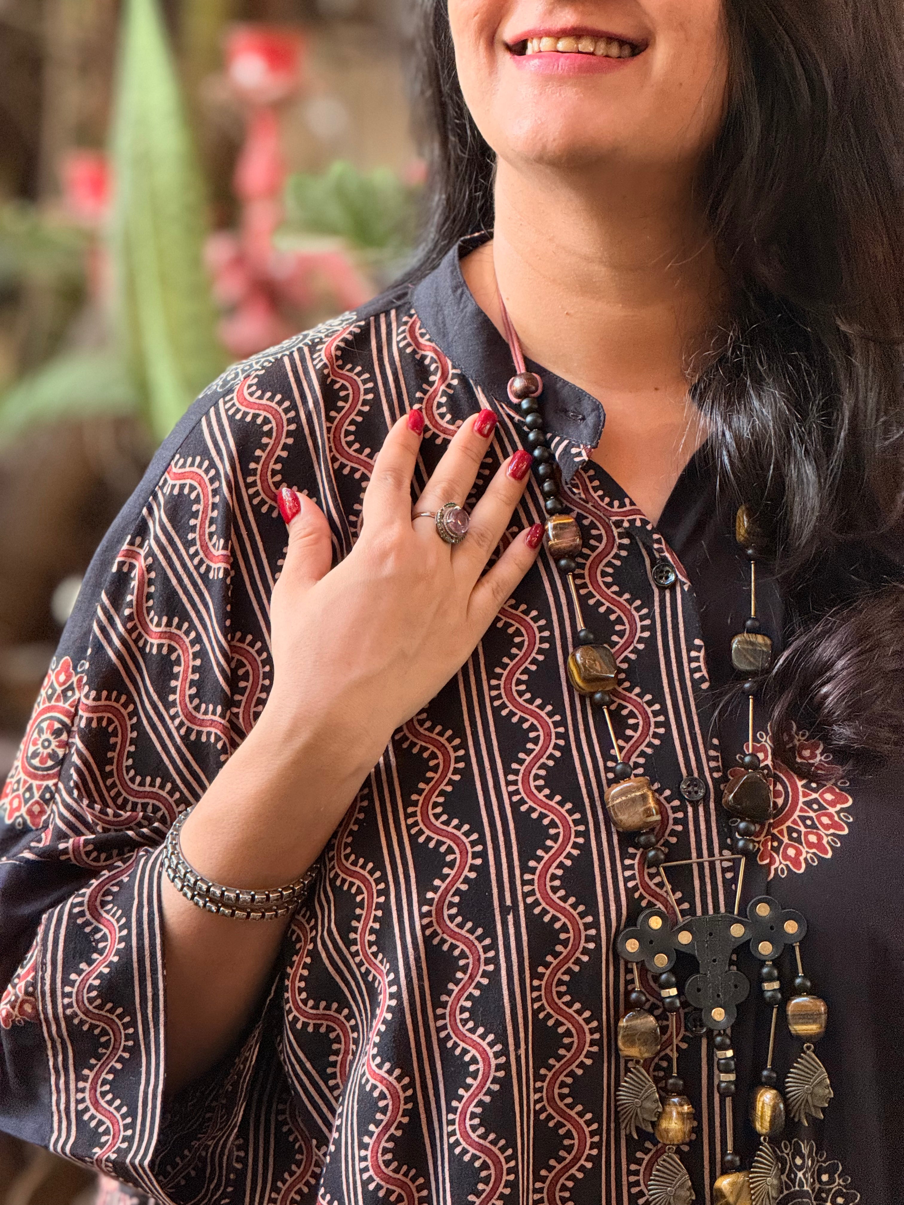 Ajrak Antifit - Black