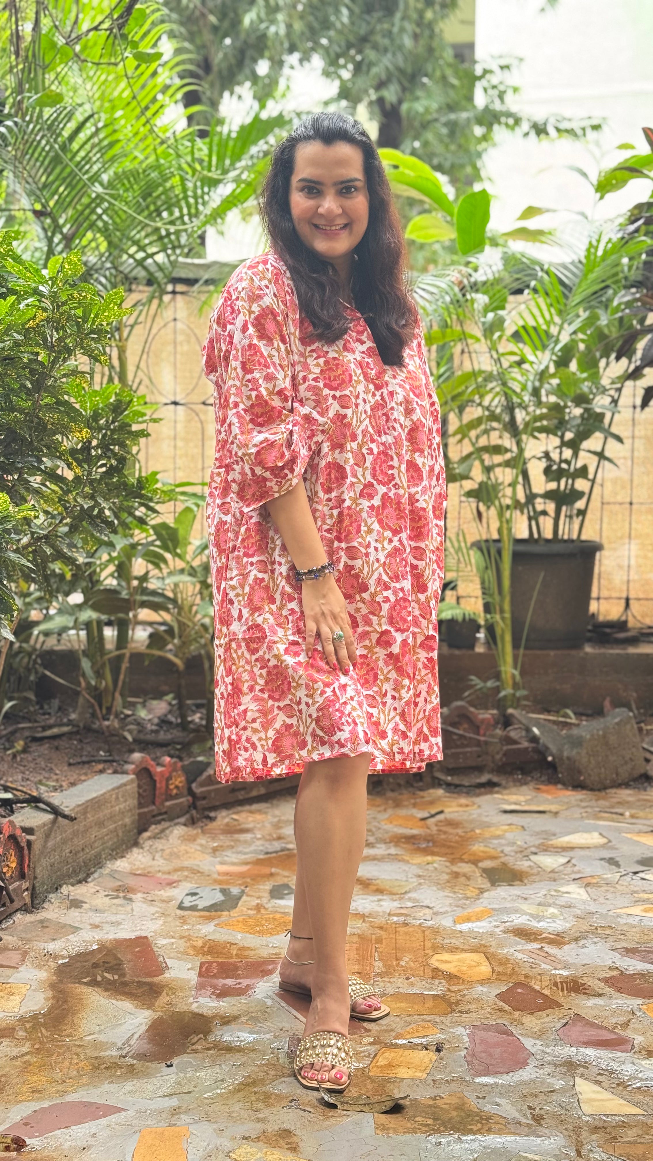 White Floral Slip Dress