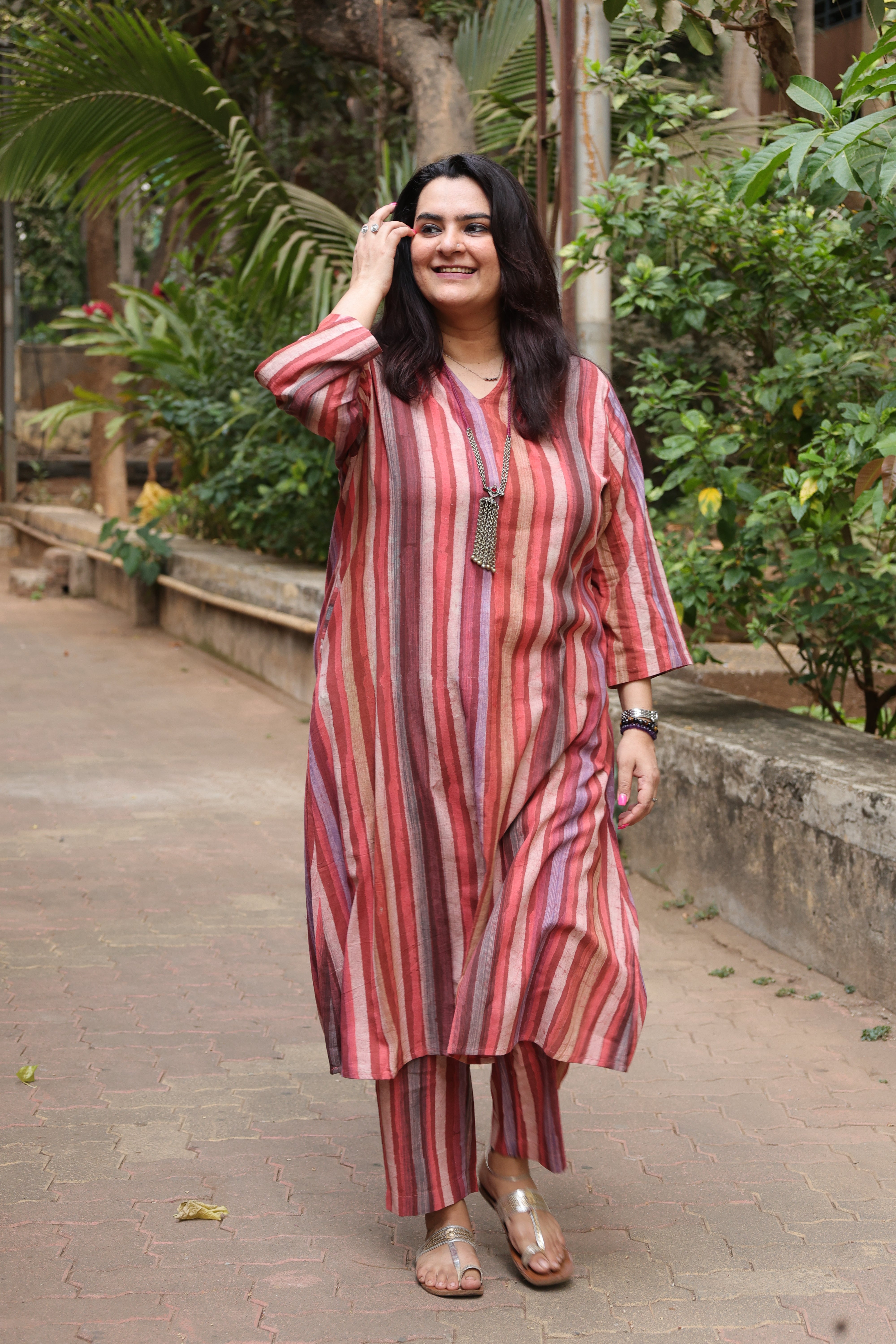 Rust Kurta Set