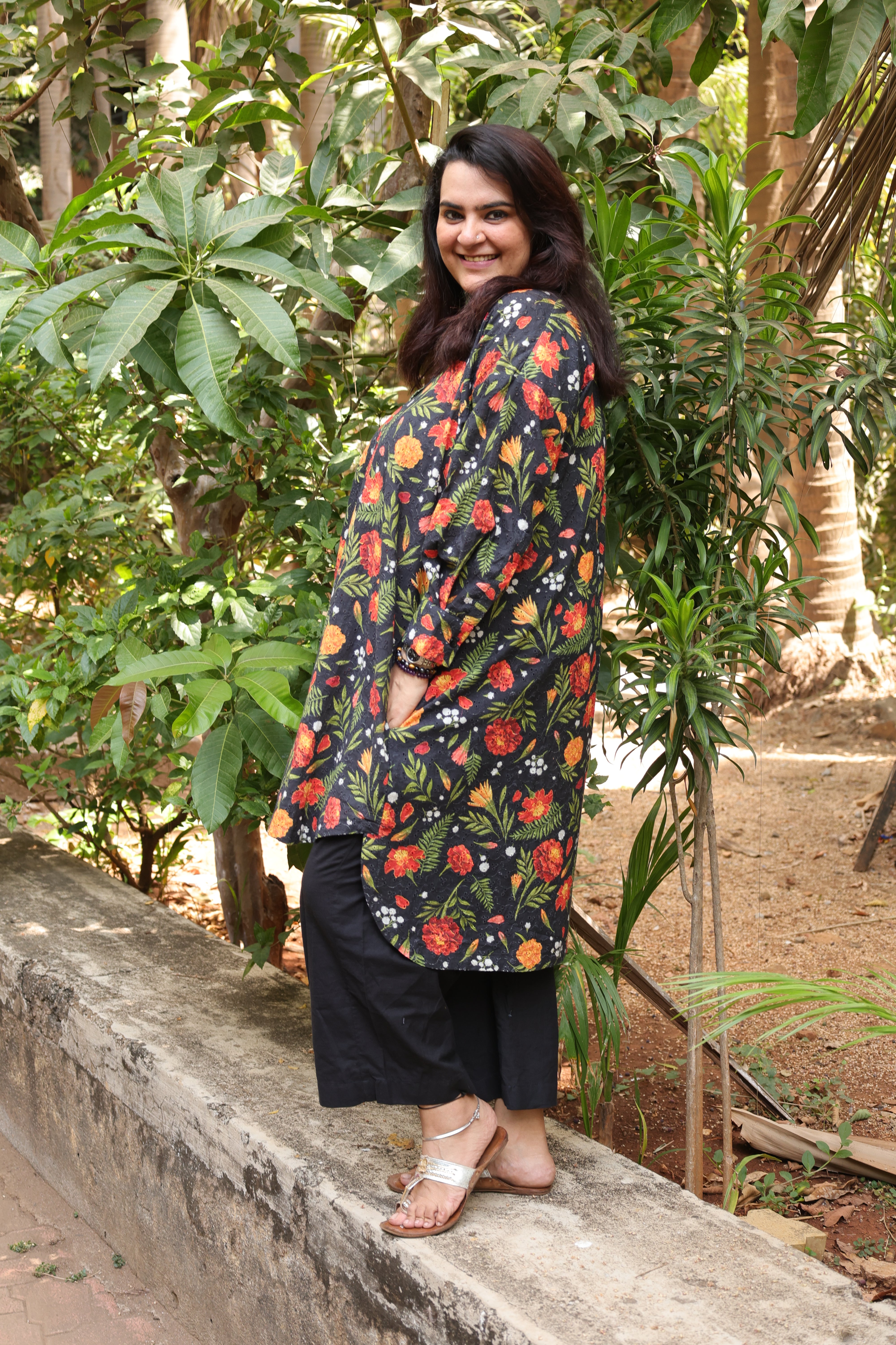 Genda Phool High Low Kurta