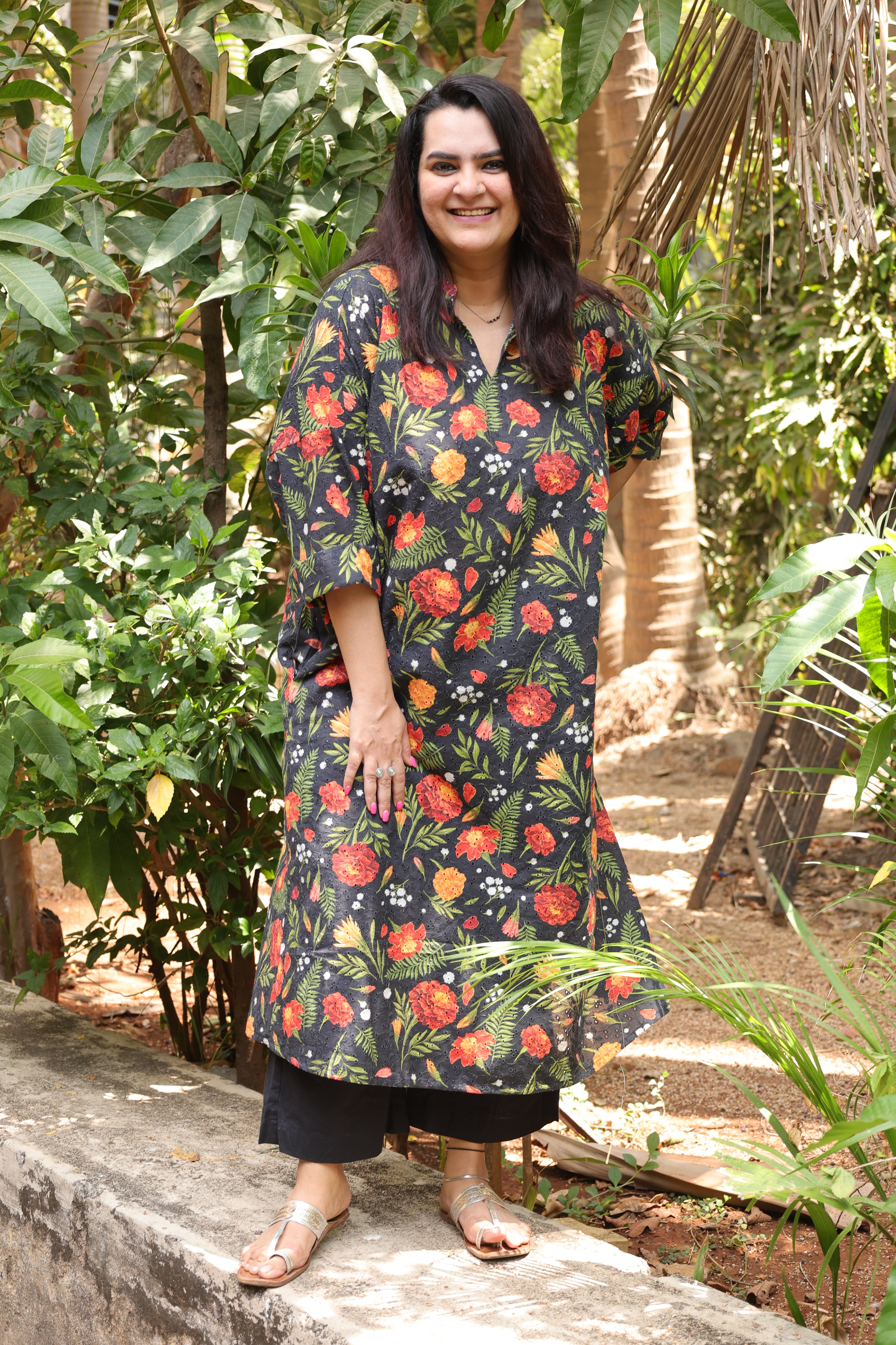 Genda Phool A line Kurta Set