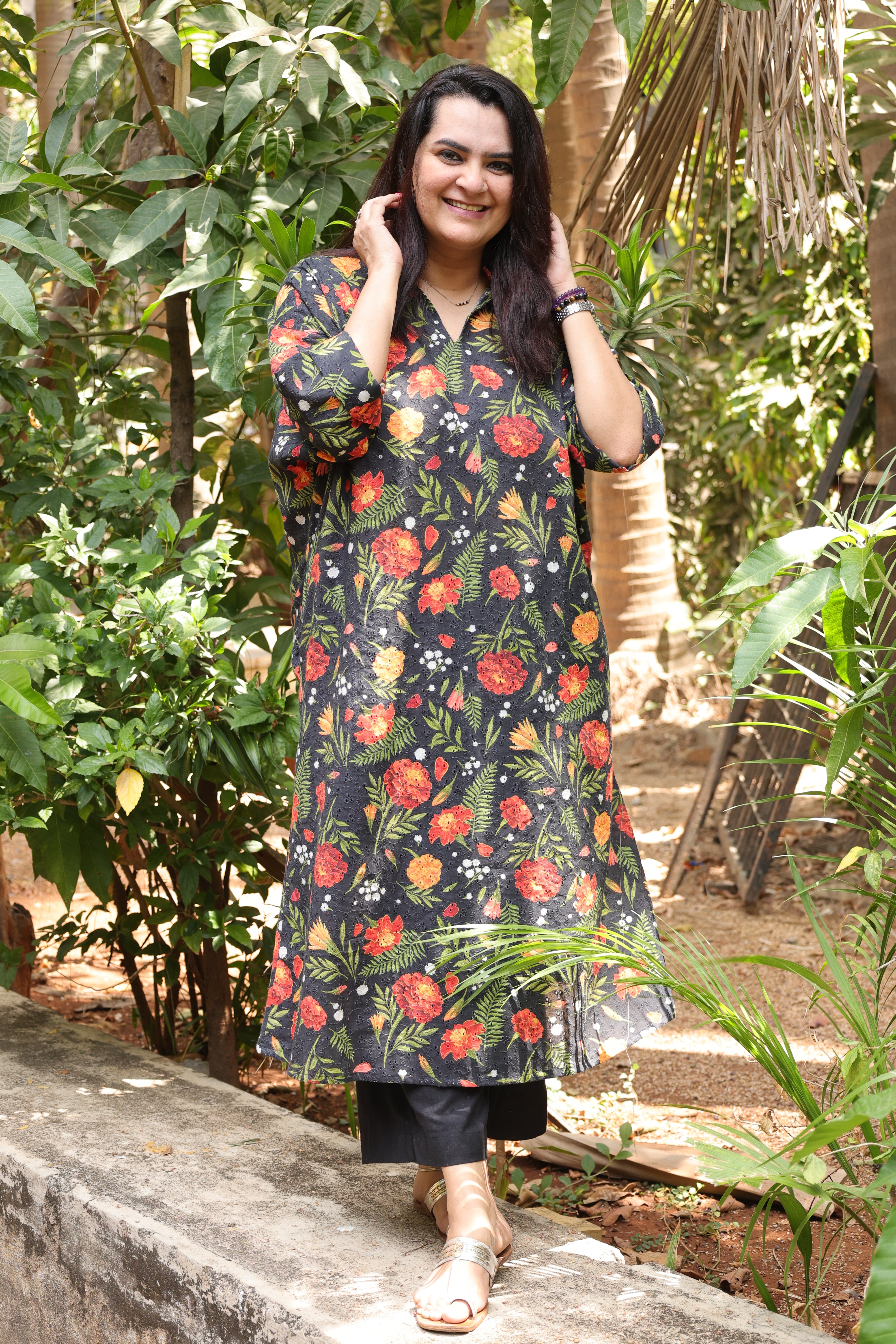 Genda Phool A line Kurta Set