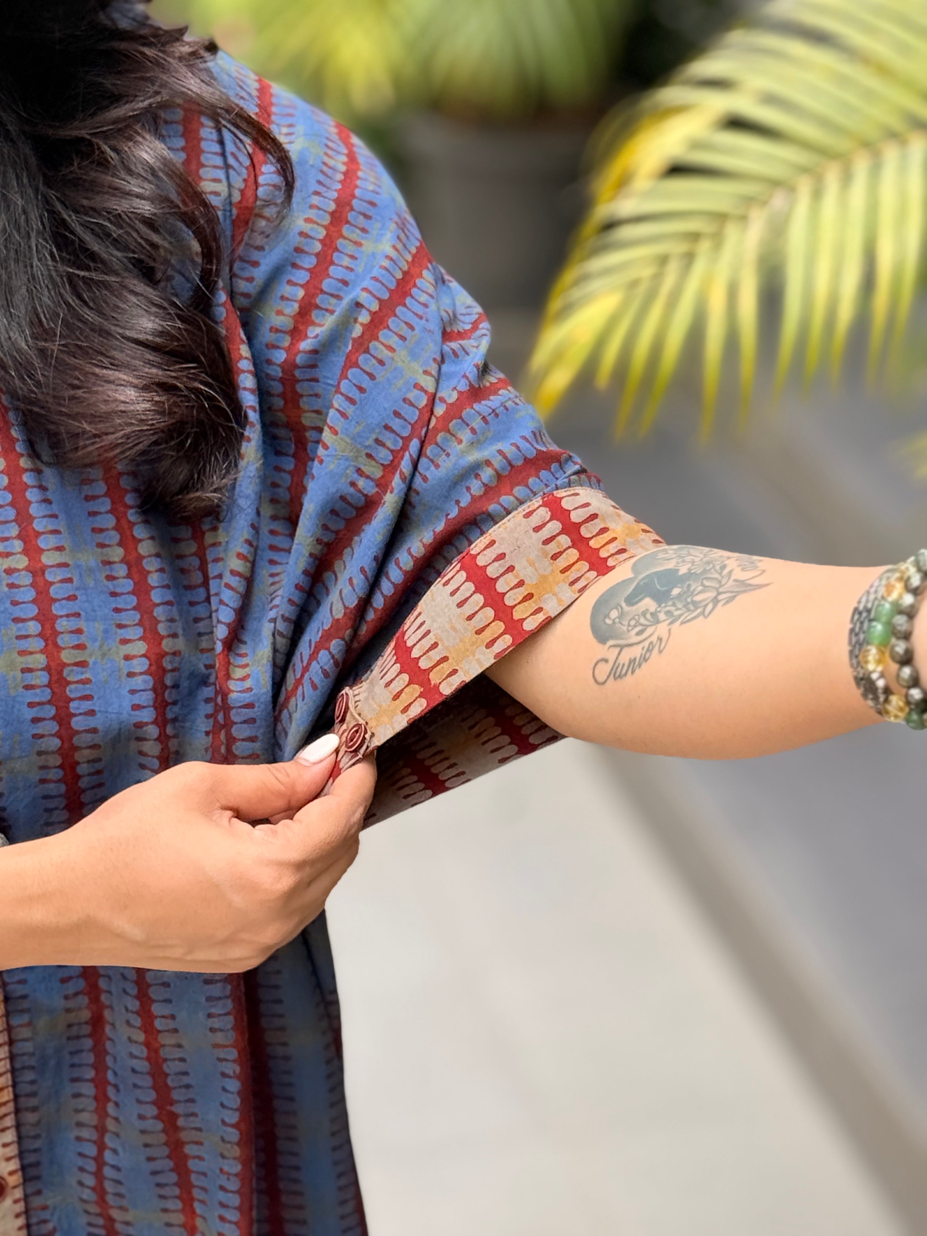 Earthsong Kaftan Shirt - Blue