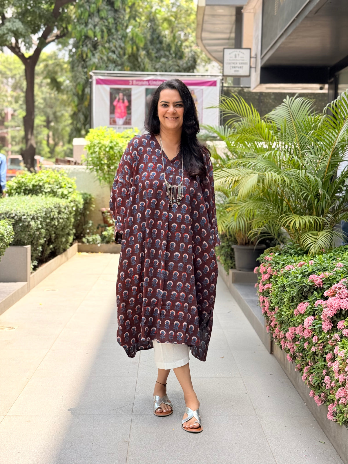 Meher Kaftan Kurta - Wine