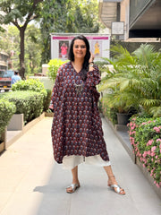 Meher Kaftan Kurta - Wine