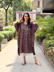Meher Kaftan Kurta - Wine