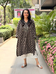 Meher Kaftan Kurta - Black